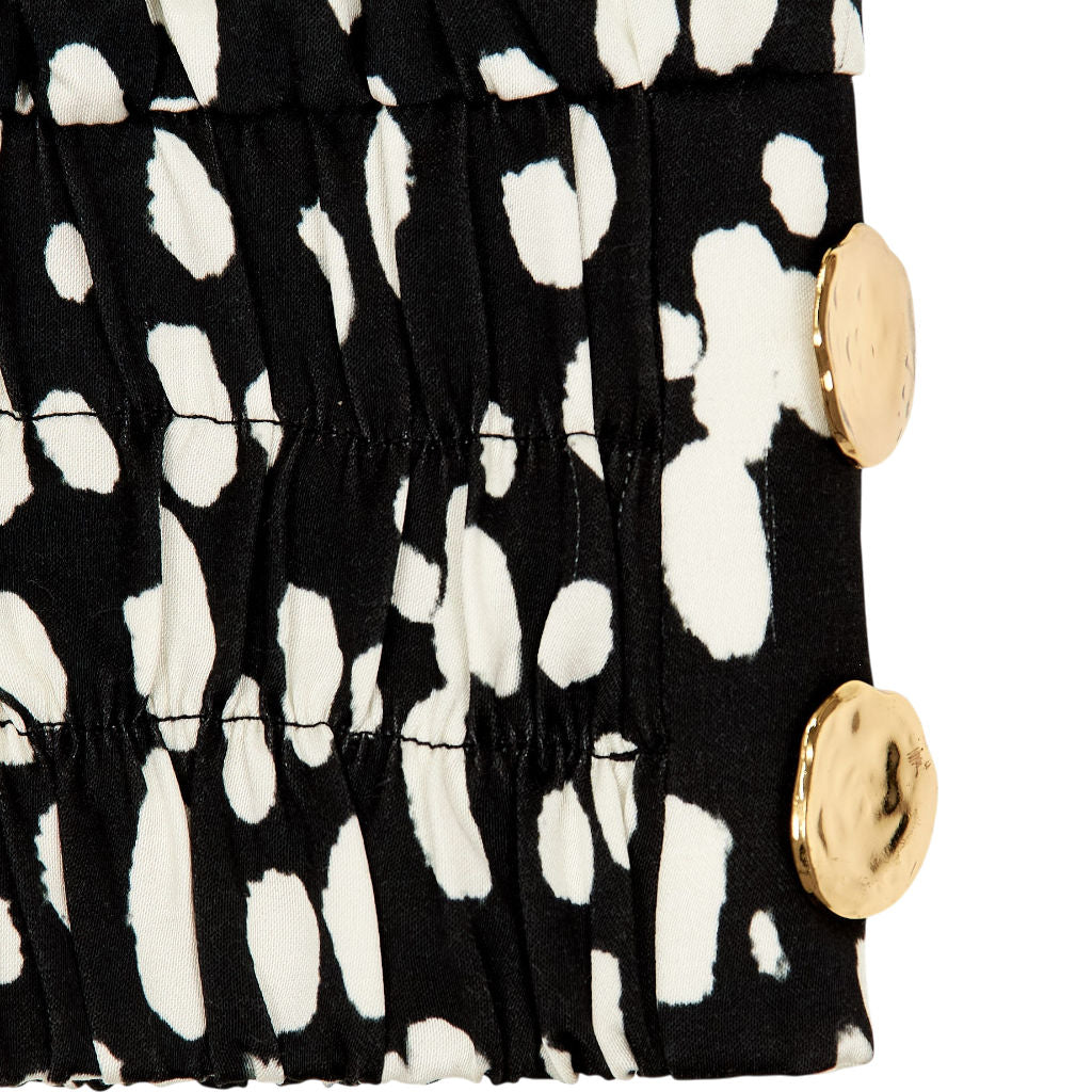 Mother of Pearl Black White Patterned Trousers