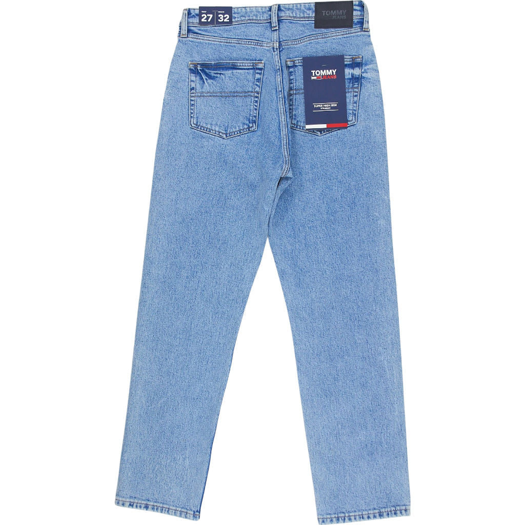 Tommy Jeans Blue Super High Rise Straight Jeans