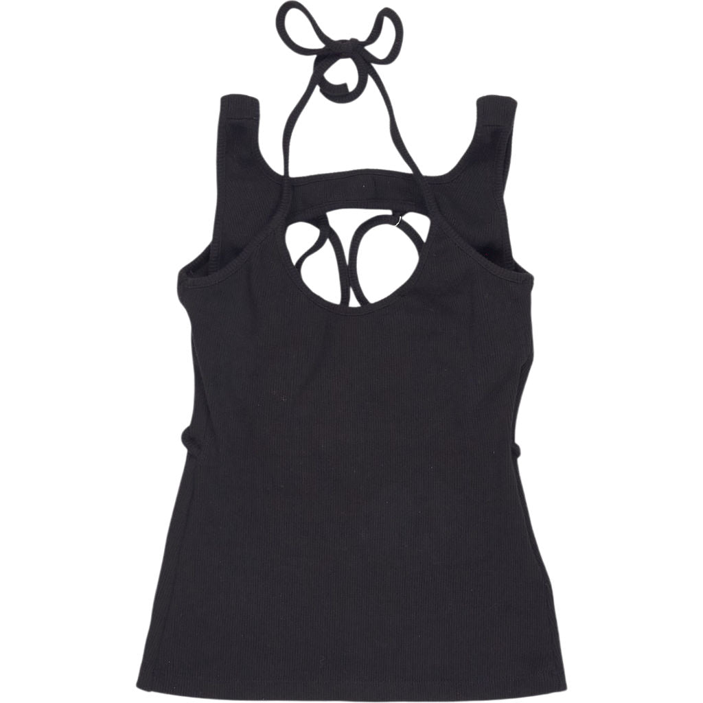 SRVC Black Strappy Halter Top