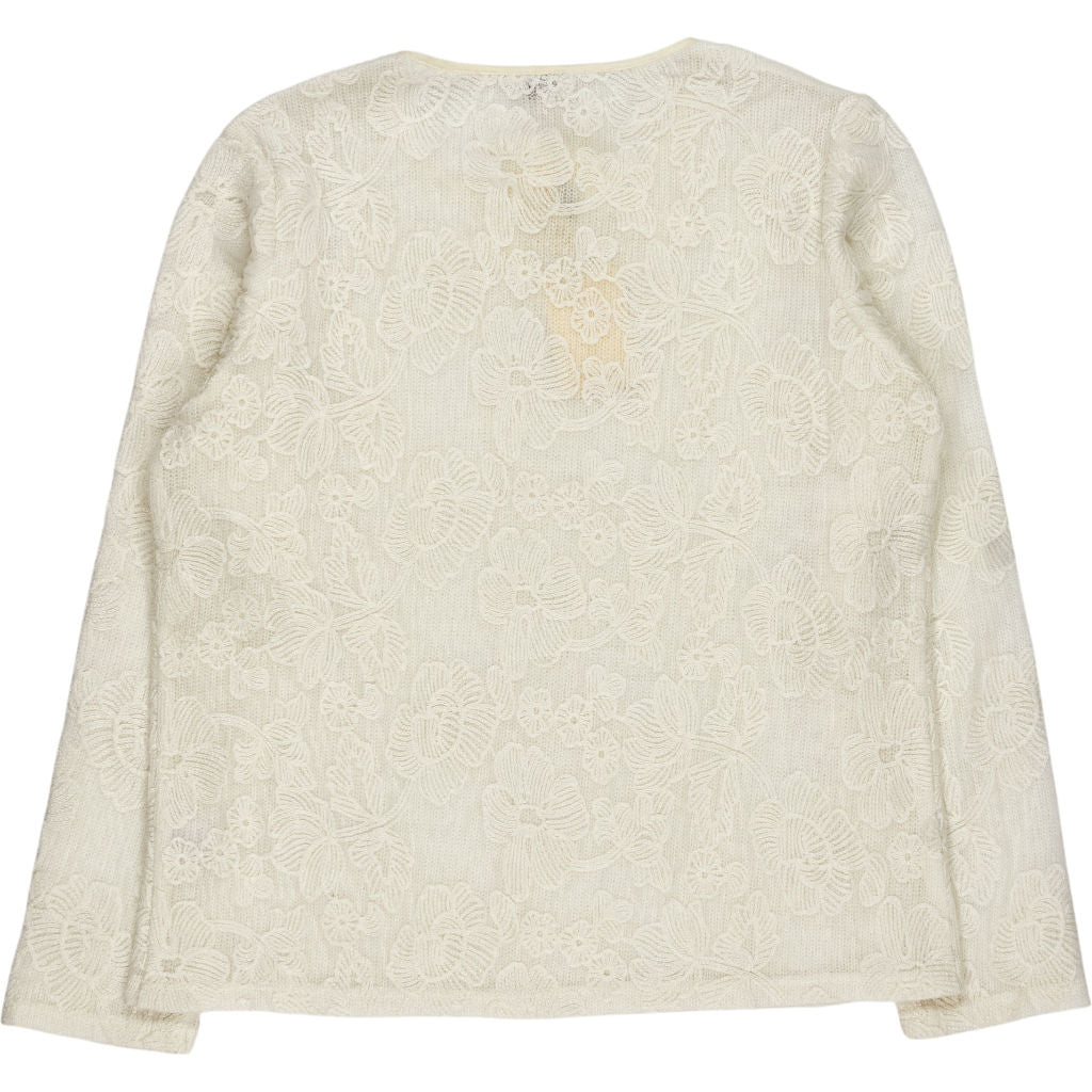 Jovonna Cream Floral Lace Blouse