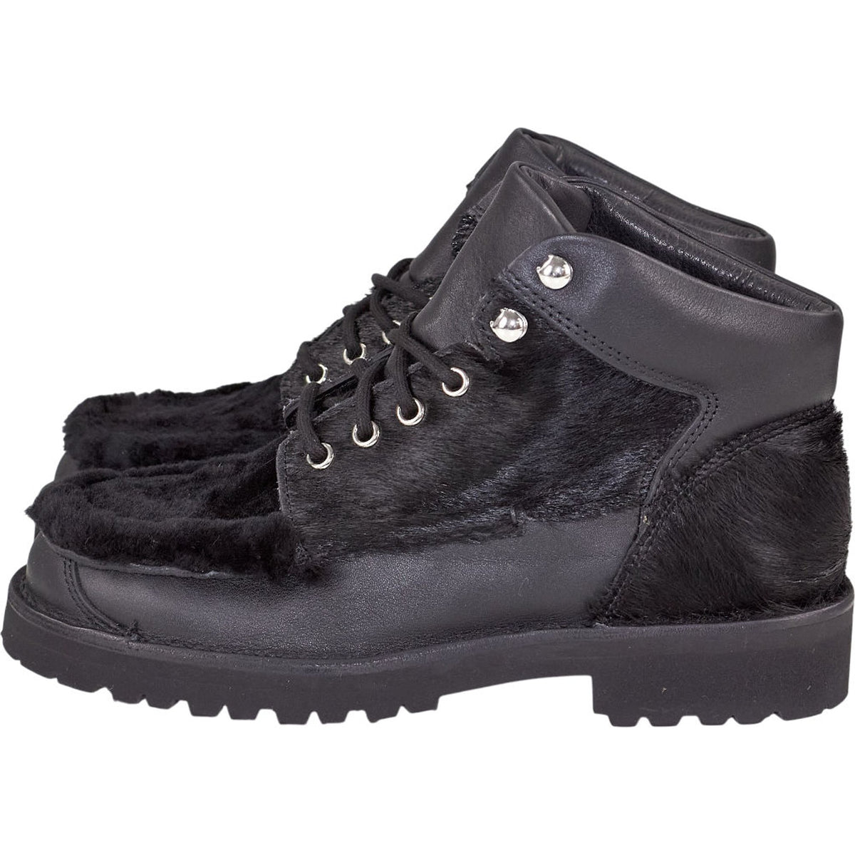 Fracap Black Wool Mix Boots