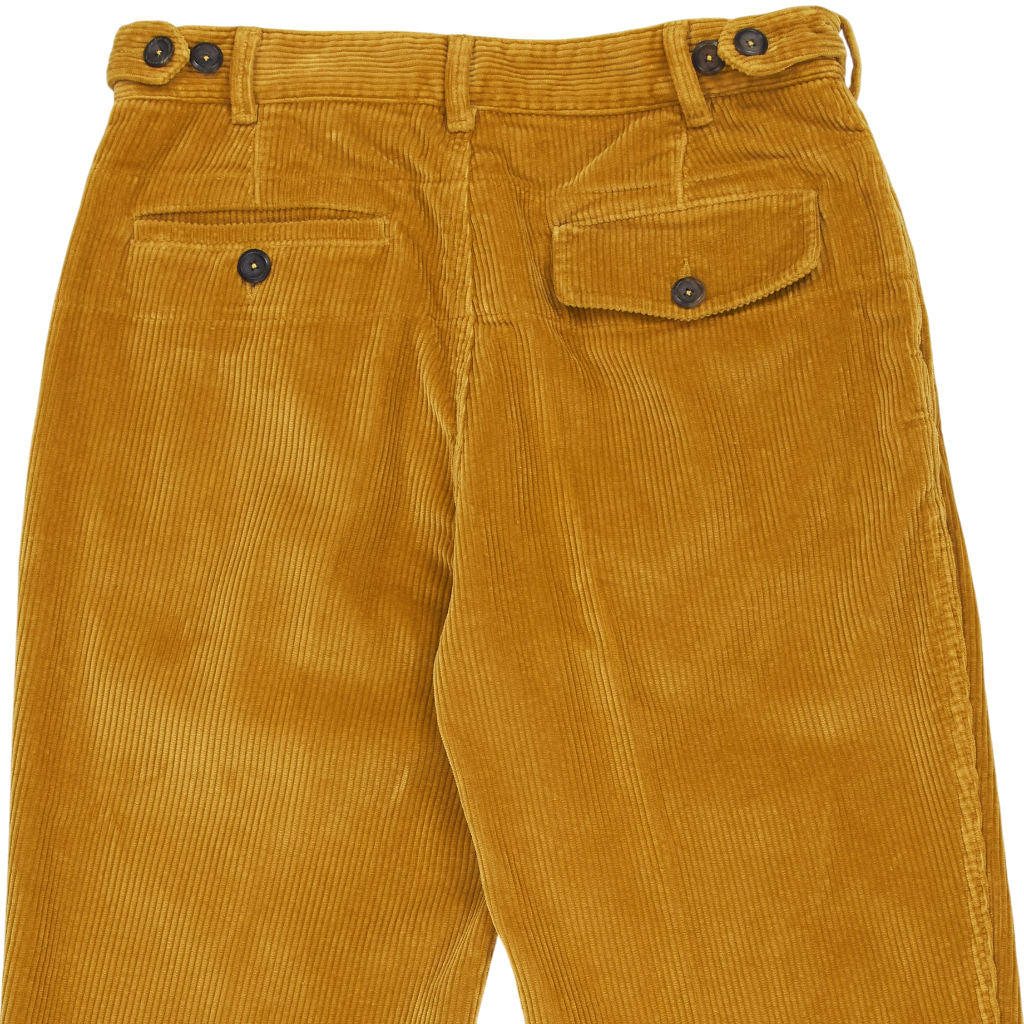 Drake's Yellow Corduroy Chino Trousers W30"