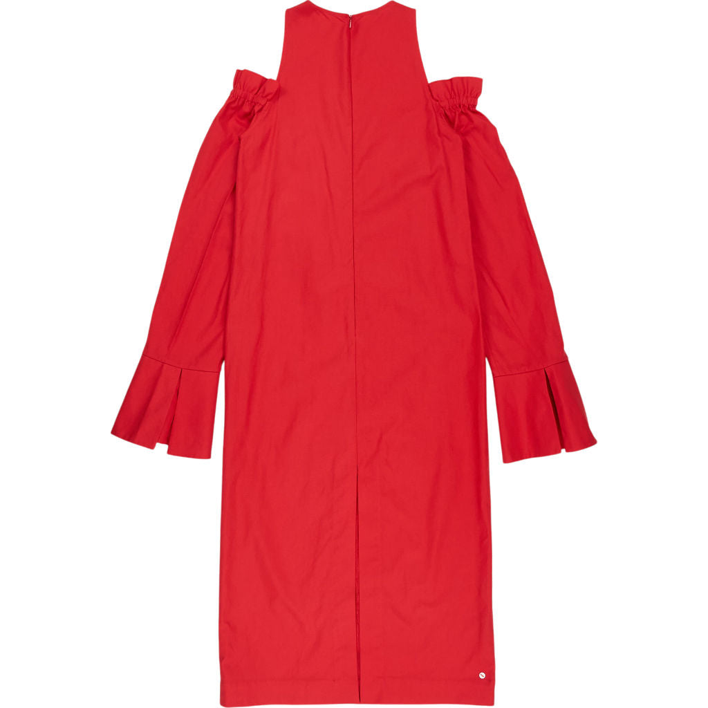 Baukjen Red Cold Shoulder Dress