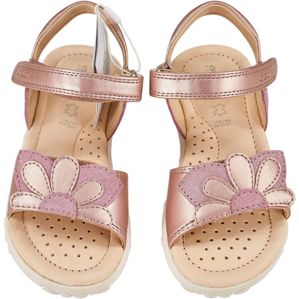 Geox Pink Flower Sandals