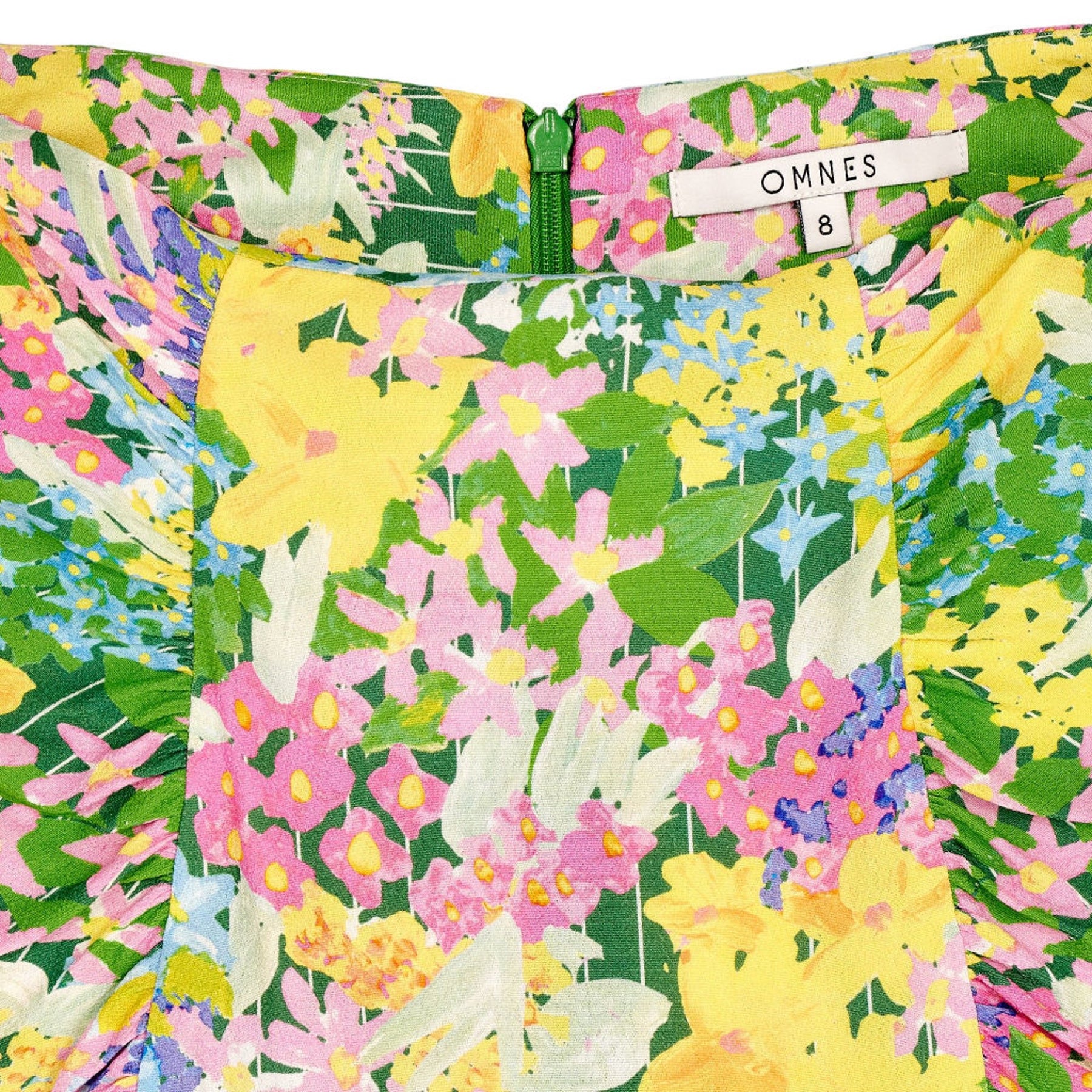 OMNES Floral Print Midi Skirt