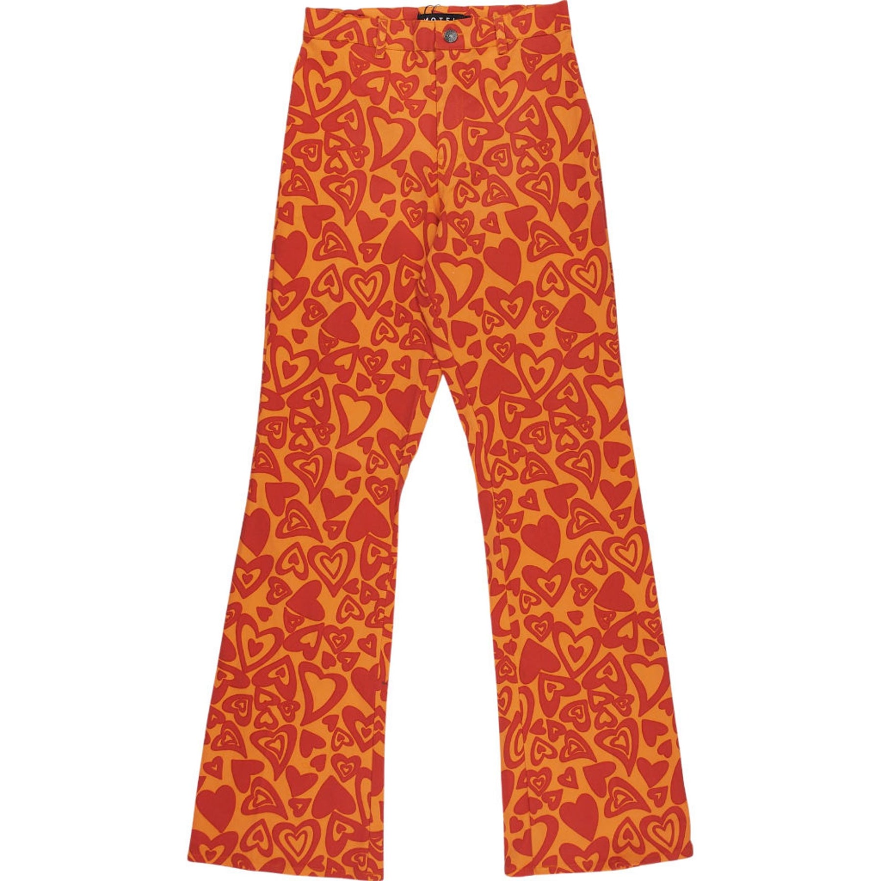 Motel Orange Retro Heart Trousers