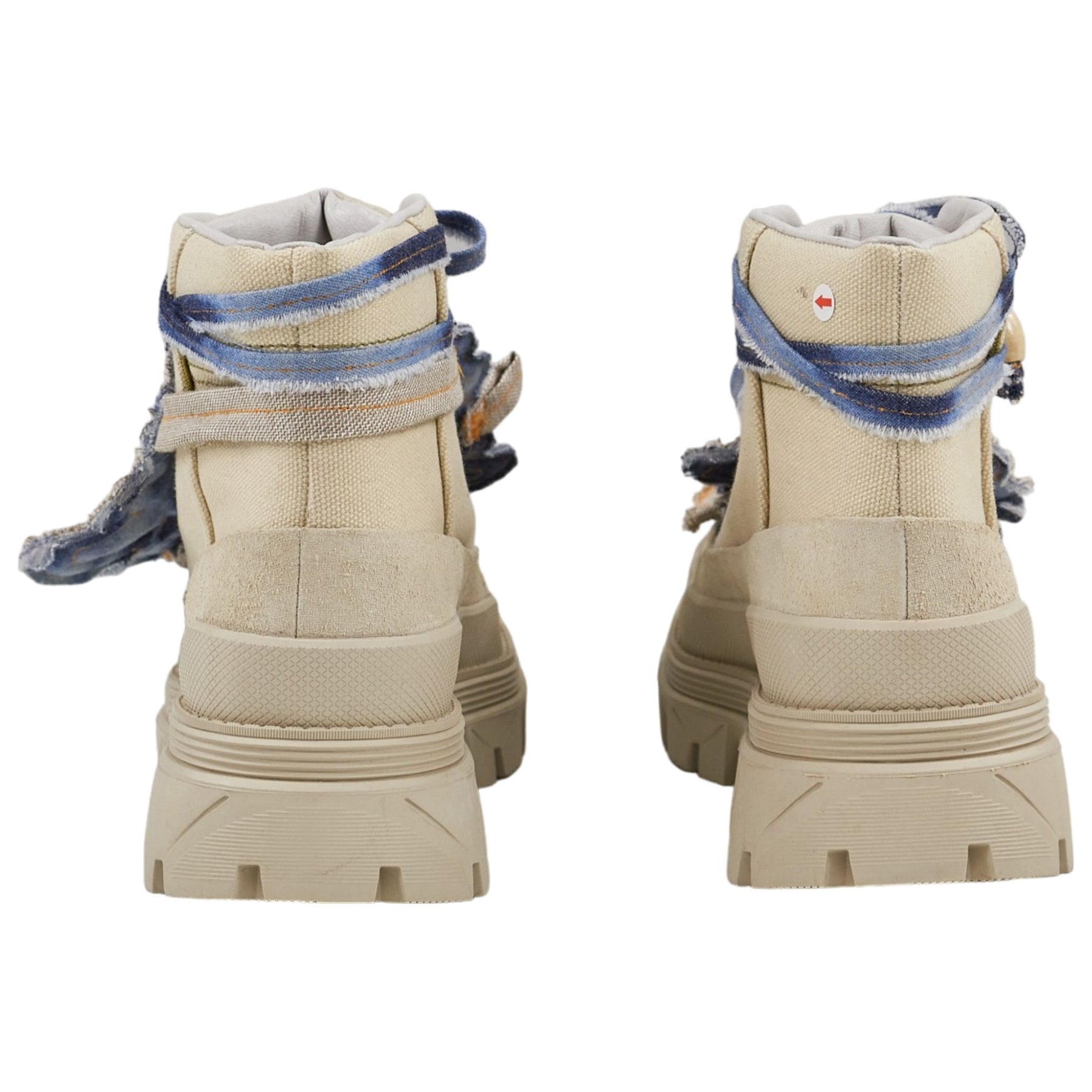Cat Footwear Beige Embroidered Boots