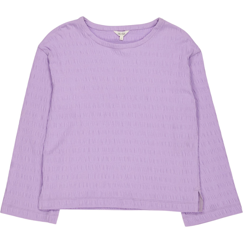 Hush Lilac Seersucker Jersey Top