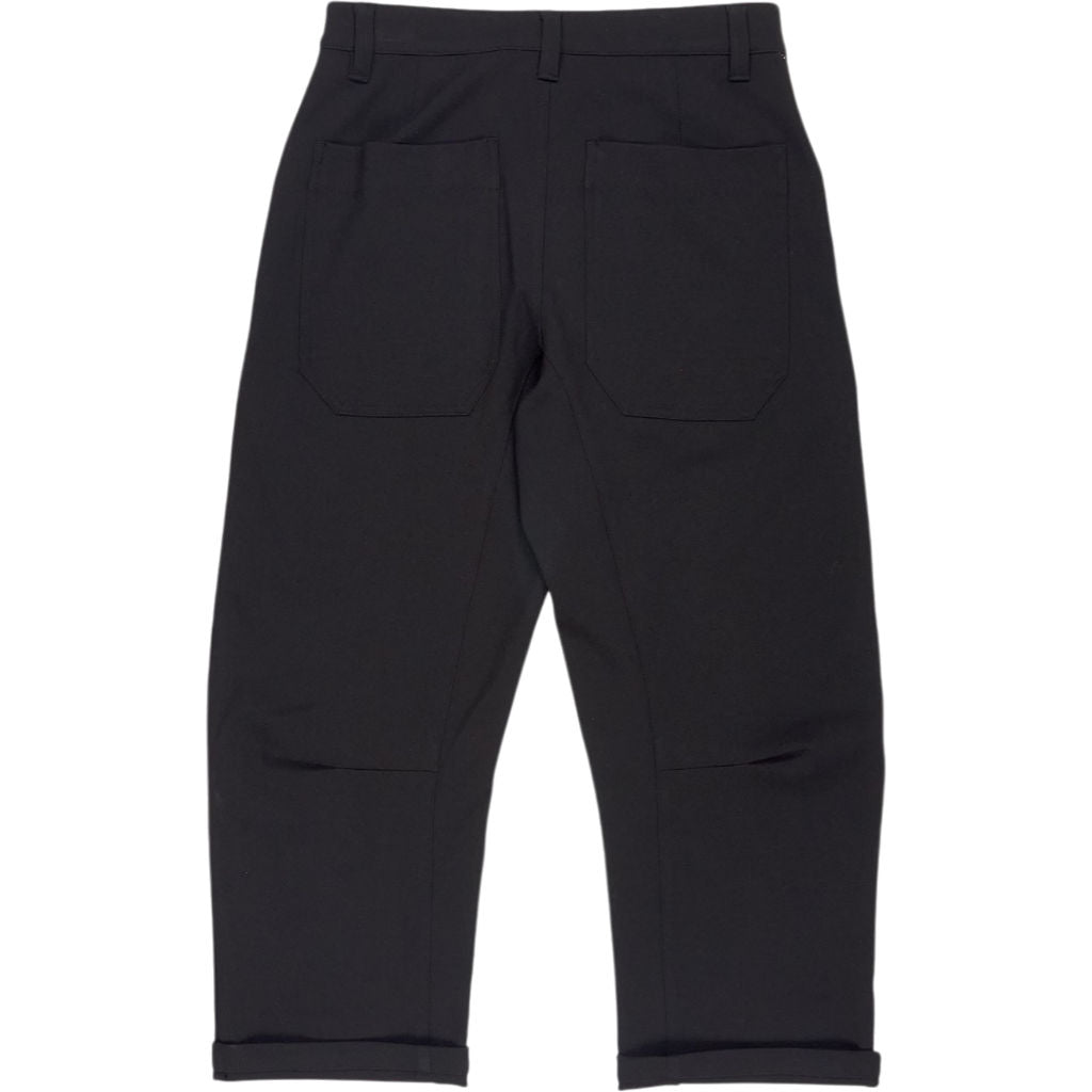 Hush Black Barrel Leg Tailored Trousers