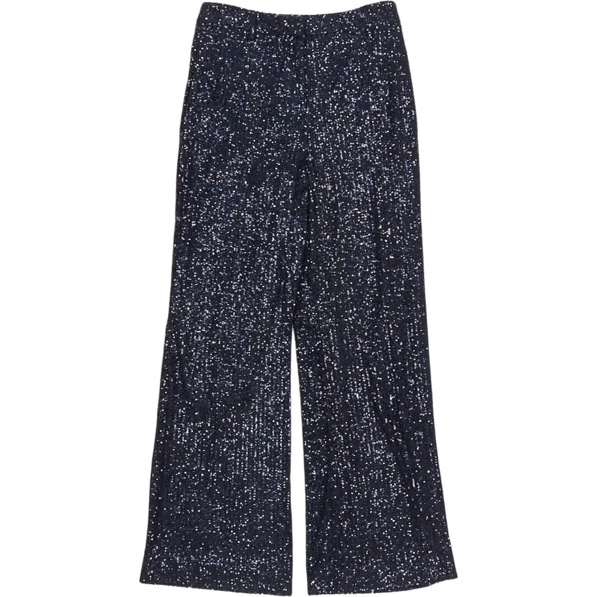 WYSE Blue Black Julienne Sequin Trousers