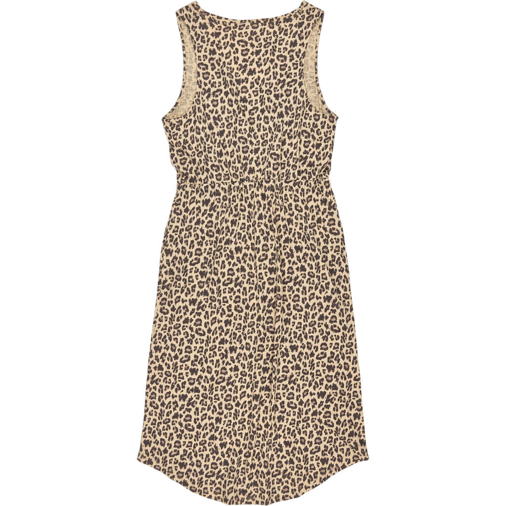 Hush Leopard V Neck Curved Hem Dress