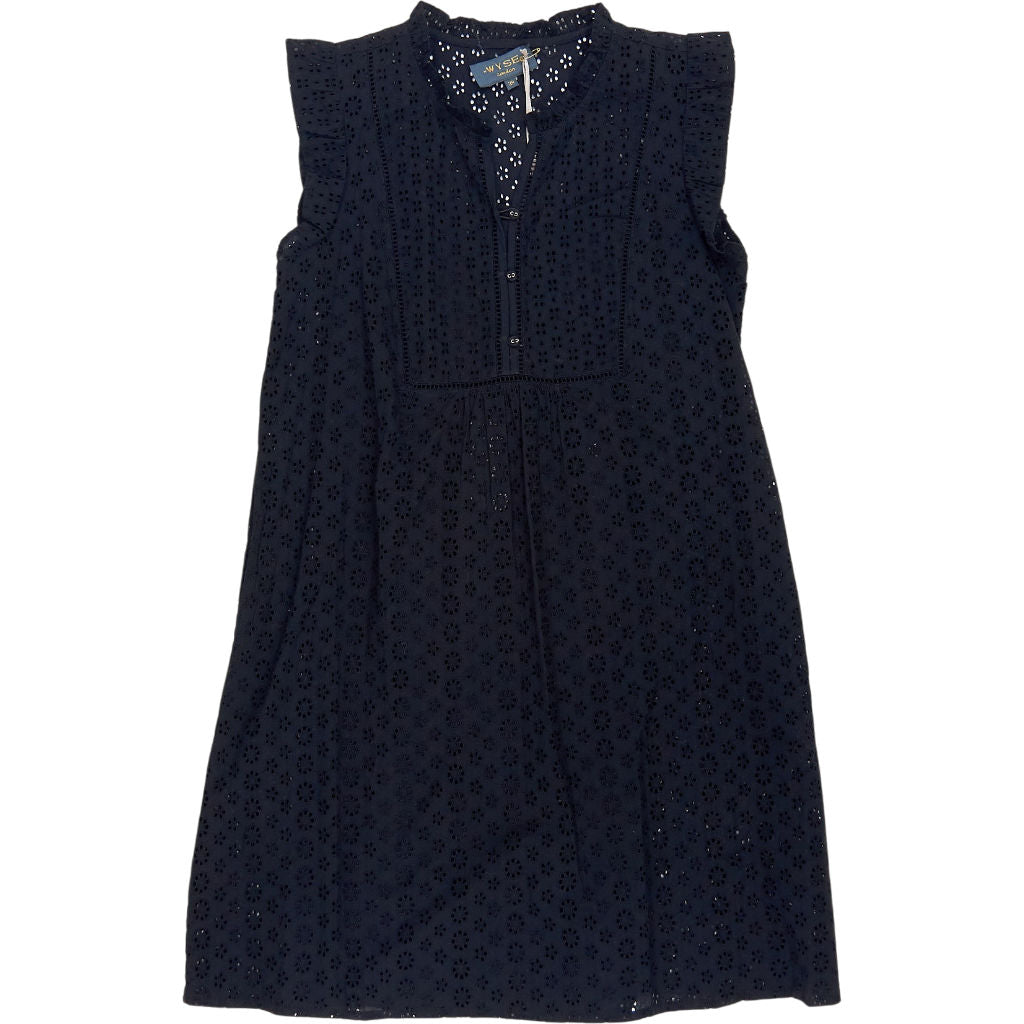 Wyse Black Tatiana Embroider Dress