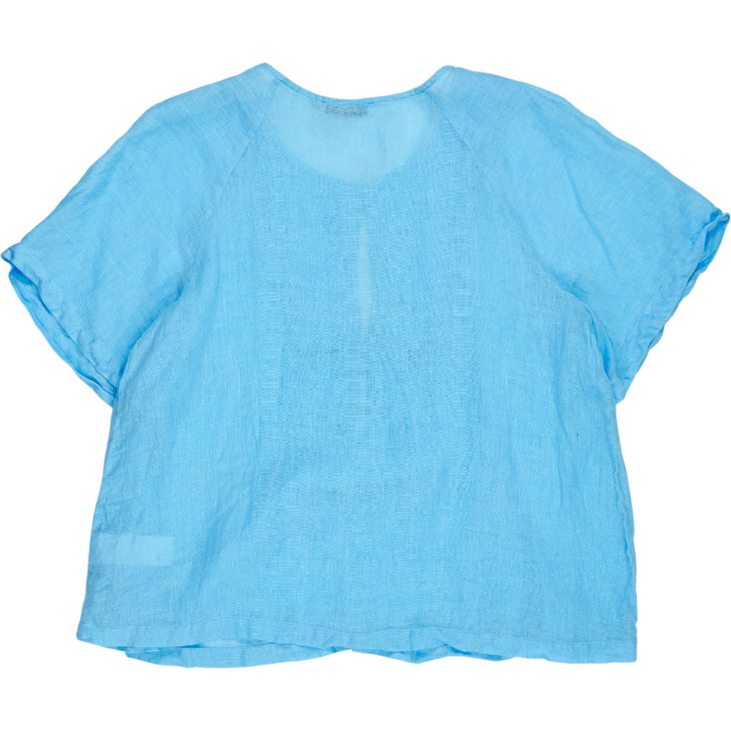NRBY Blue Linen Blouse