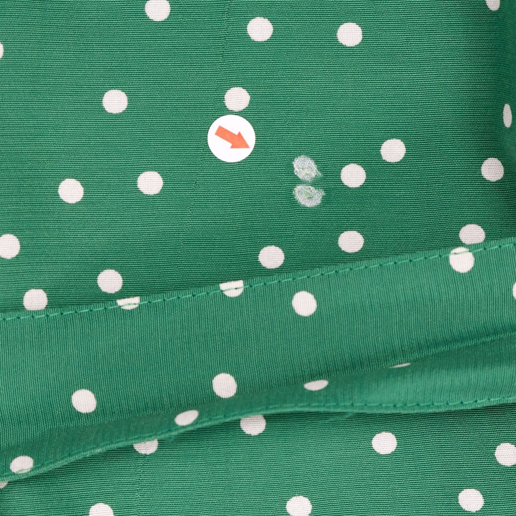 Joanie Green Polka Dot Midi Dress