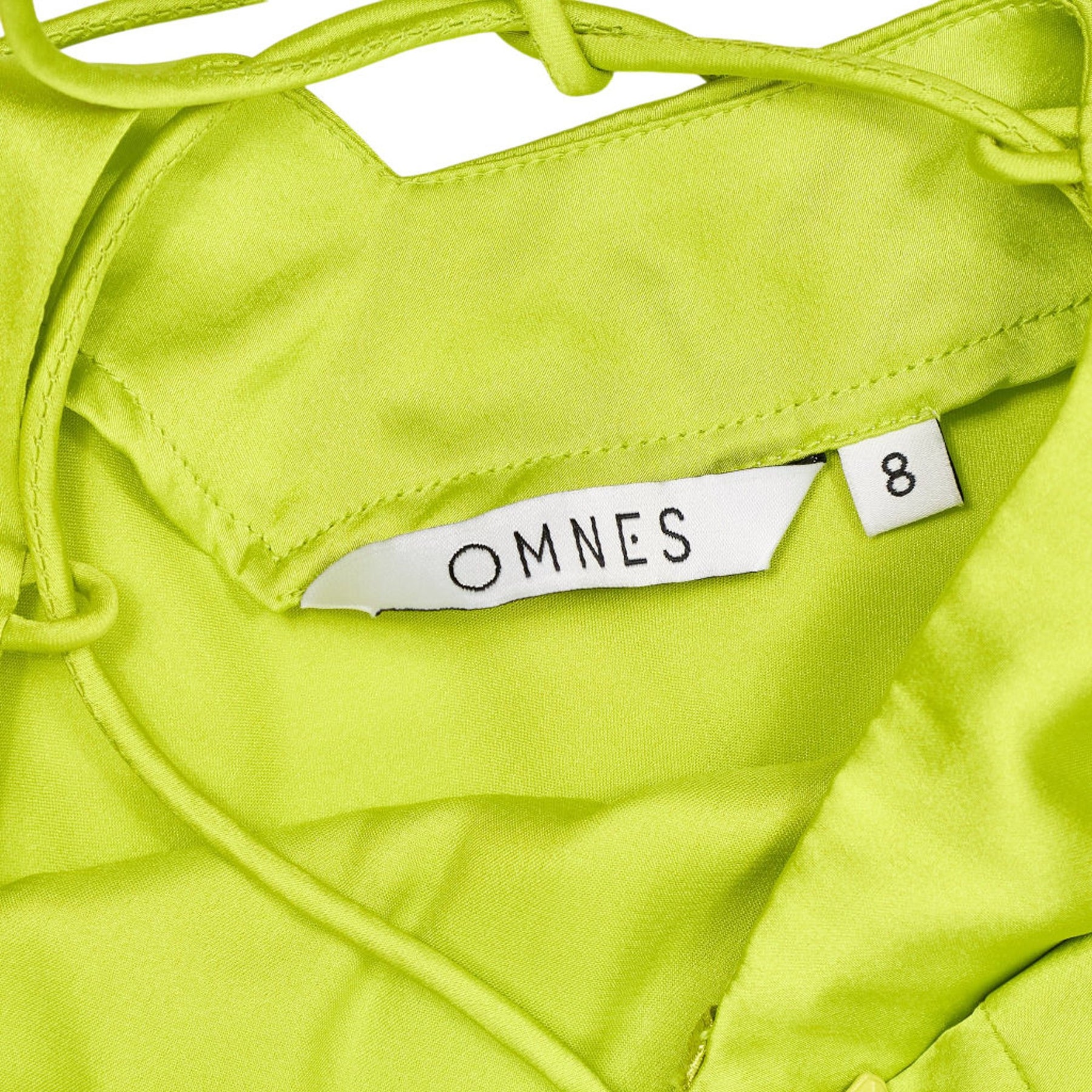 OMNES Lime Strappy Dress