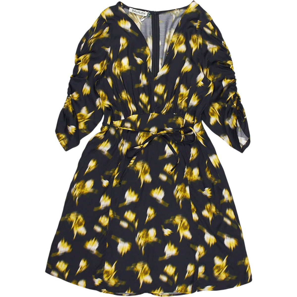 Baukjen Black Blurred Floral Winne Dress