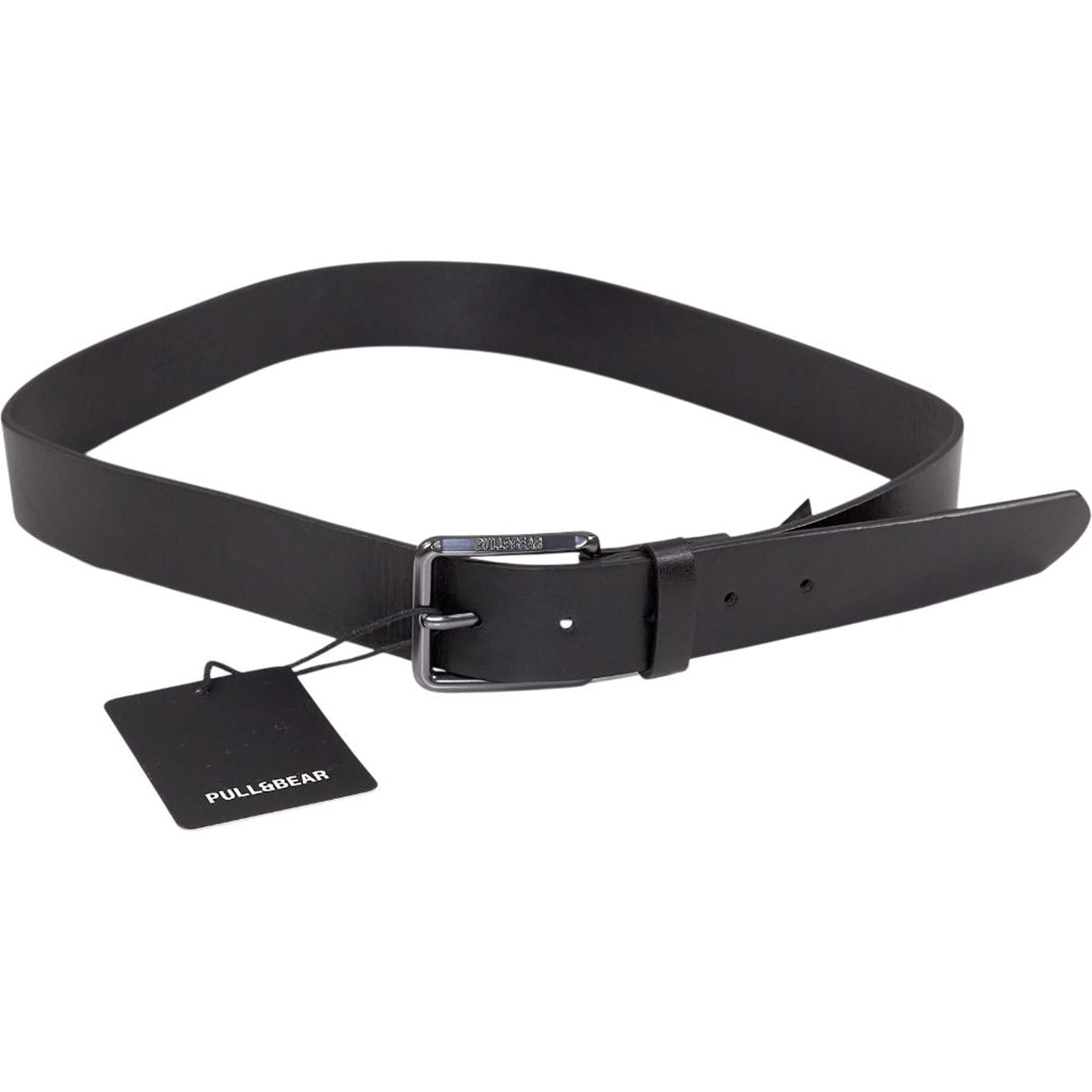 Pull & Bear Black Polyurethane Belt