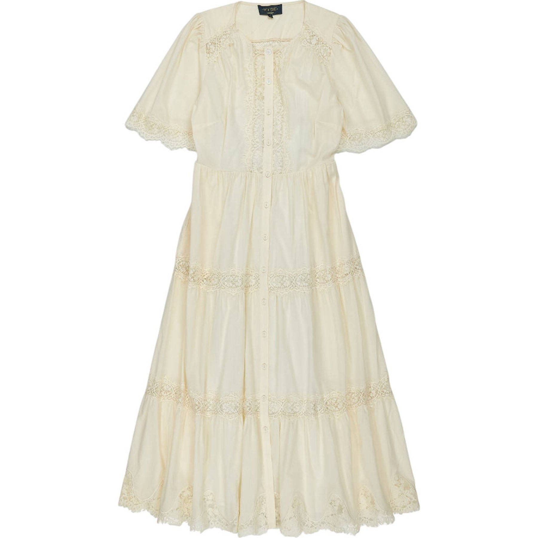Wyse Cream Gracie Lace Dress