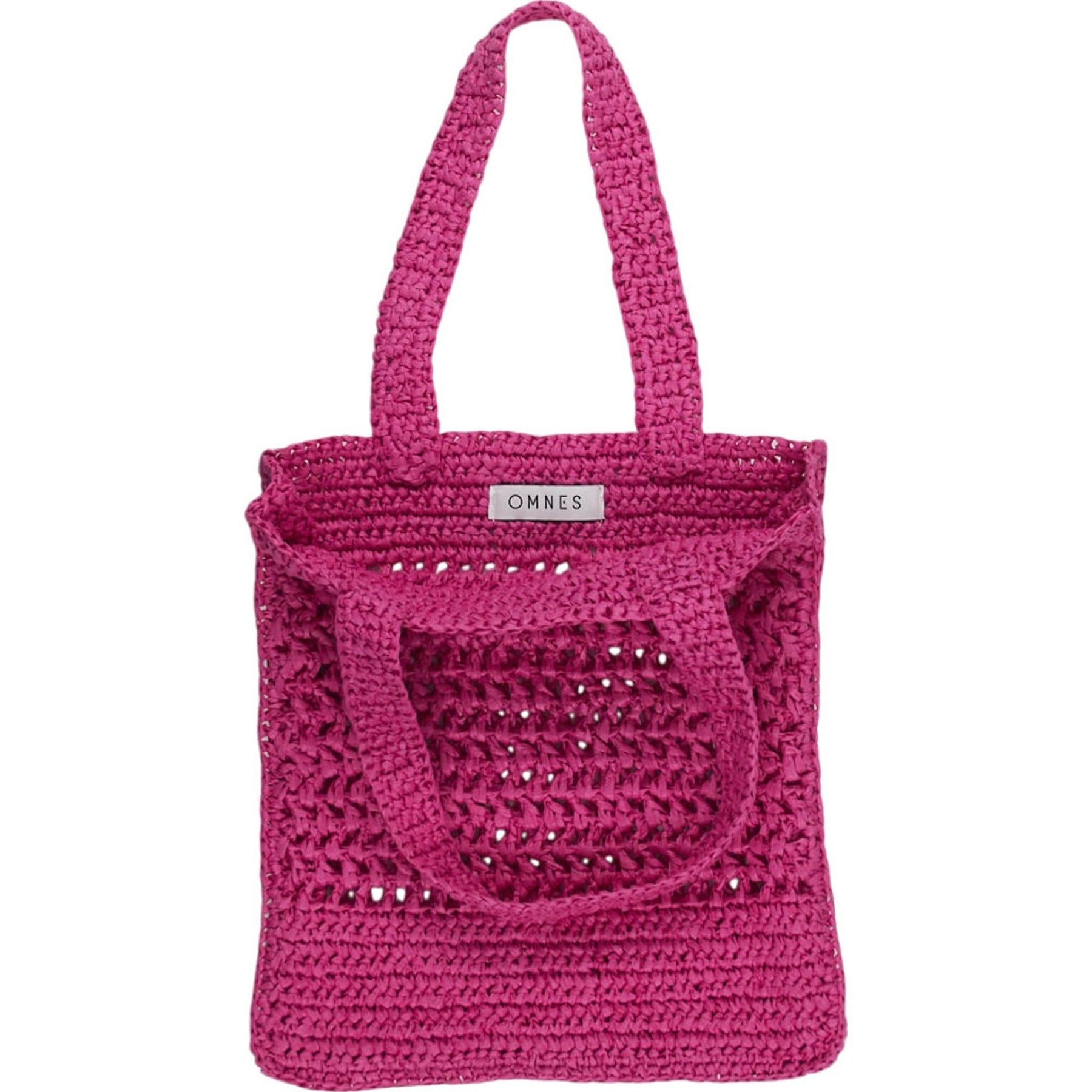 OMNES Pink Crochet Handbag