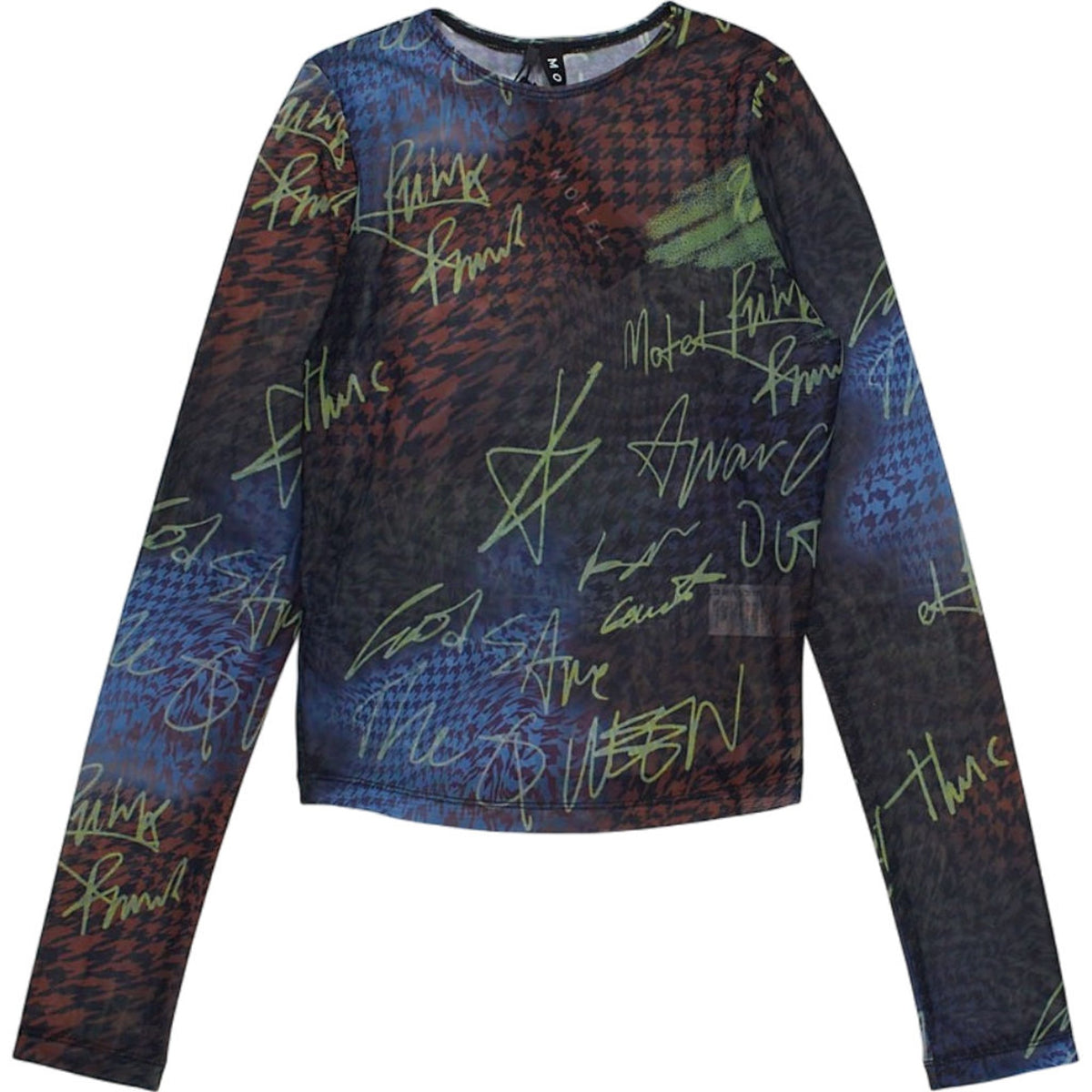 Motel Multicolour Natari Punk Script Top