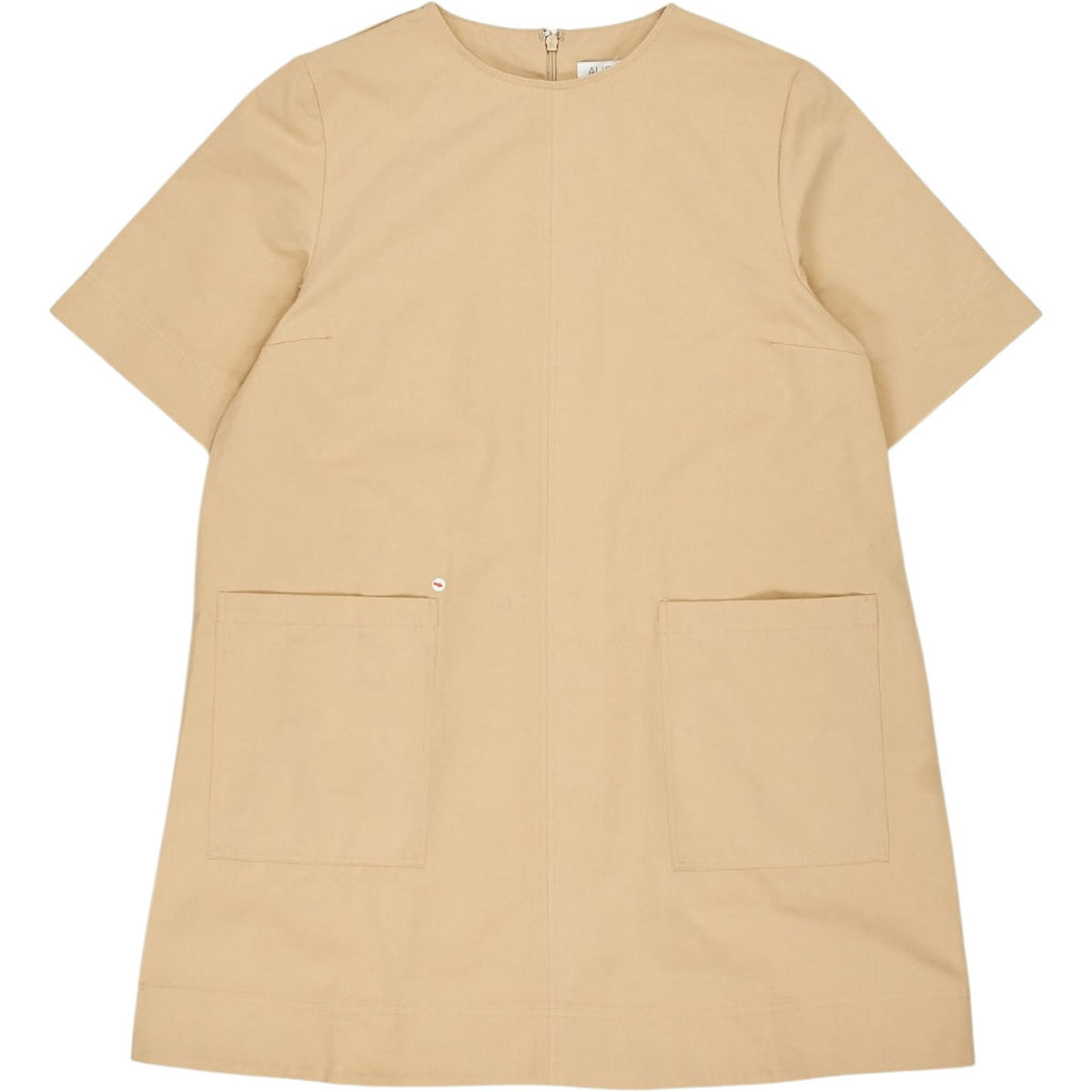 Aligne Camel Carcelle Box Pleat Dress