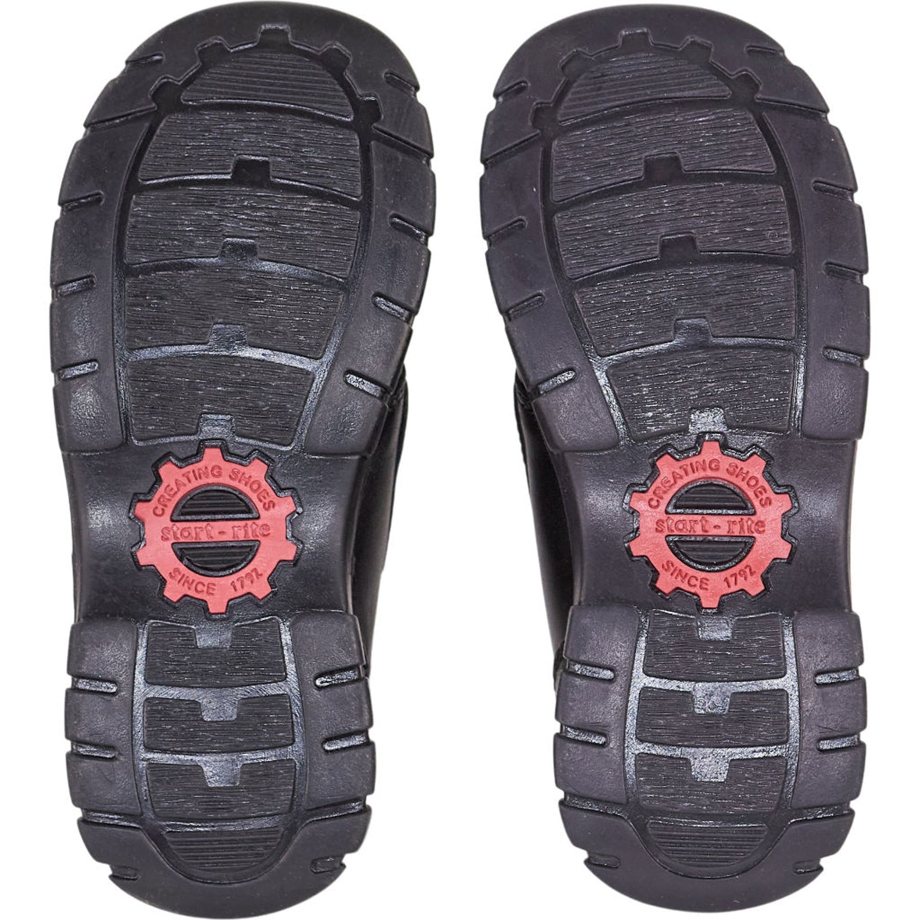 Start-Rite Black Leather Engineer Shoes