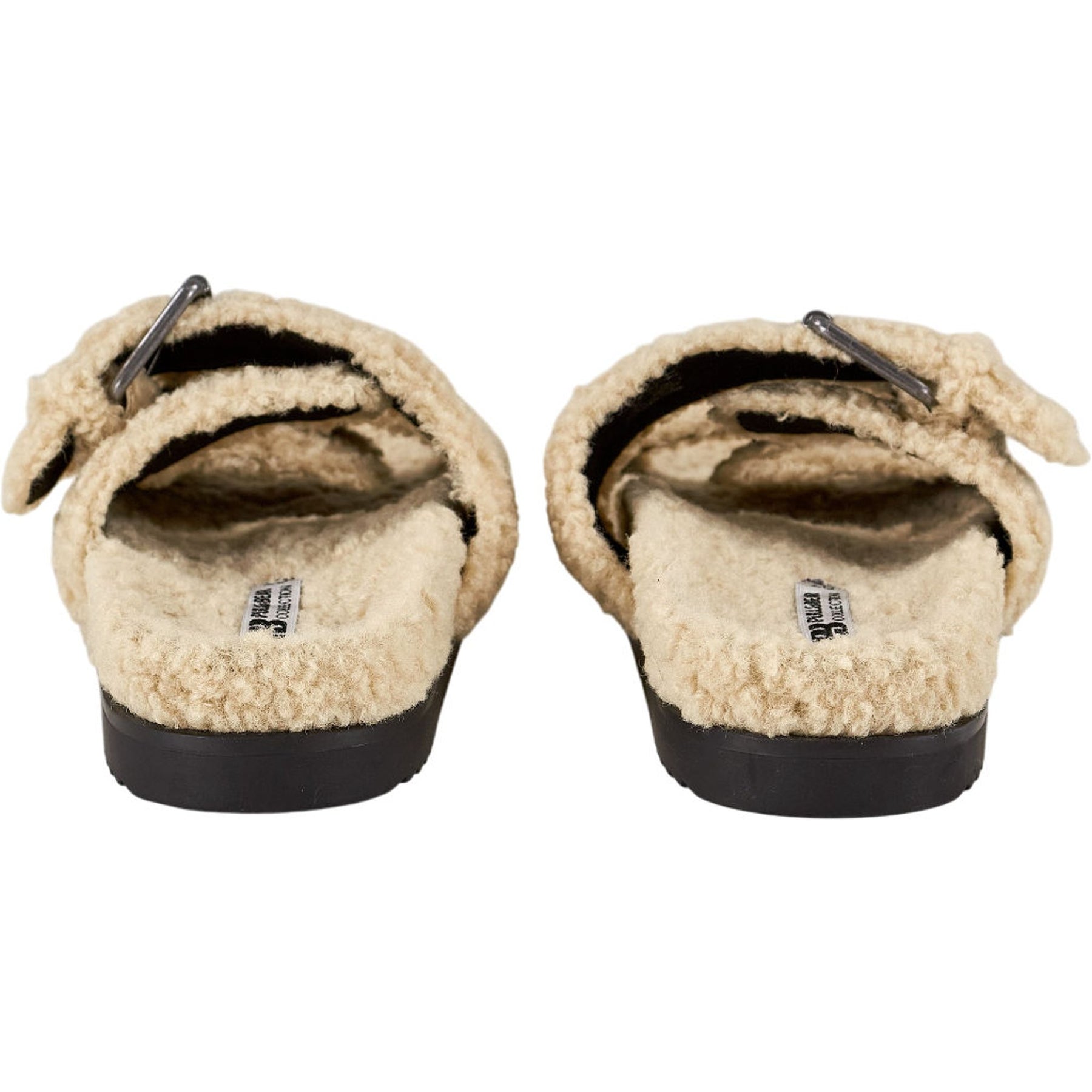 Pull & Bear Beige Faux Fur Sandals EU 40