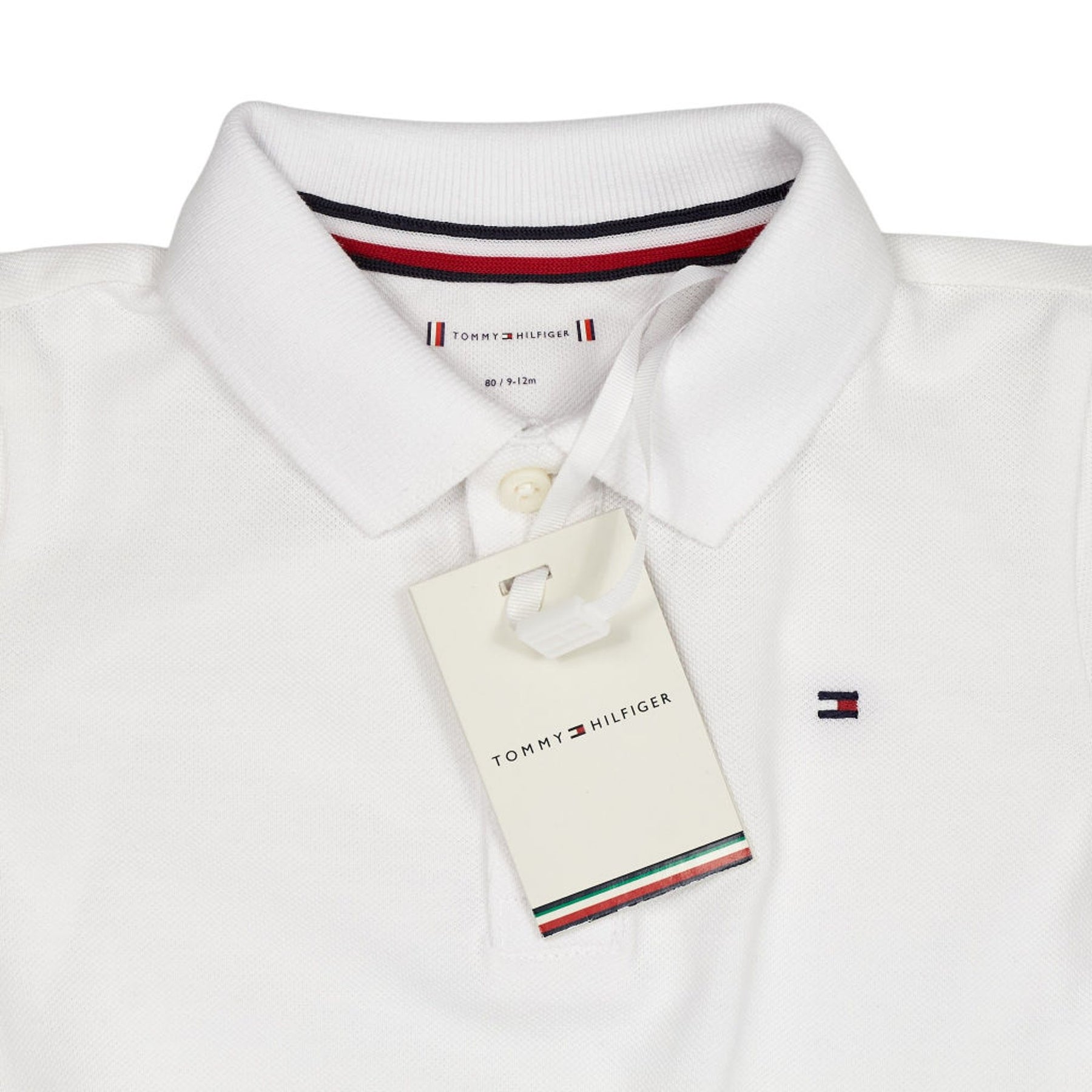 Tommy Hilfiger White Baby Tape Polo