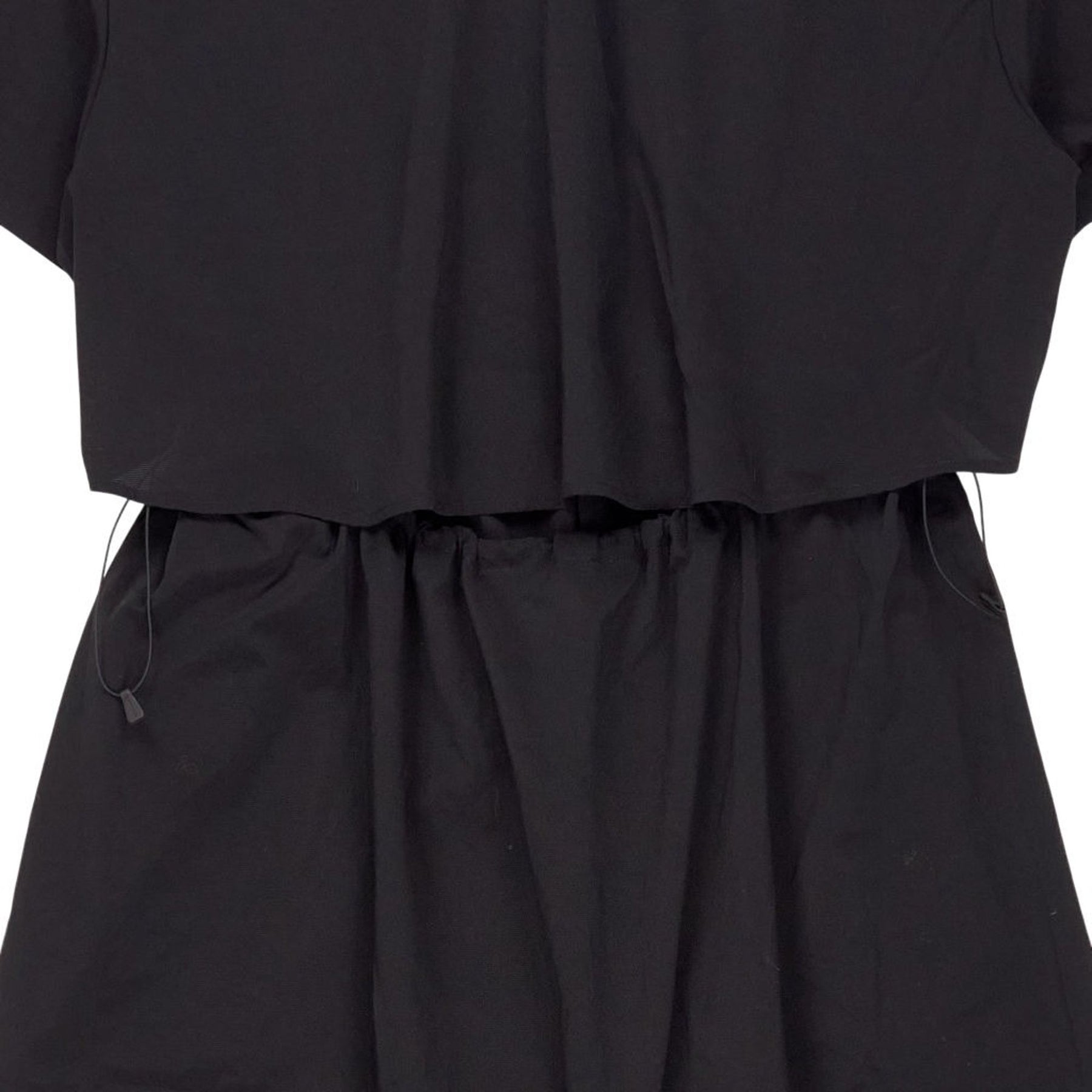 Snow Peak Black Drawstring Dress
