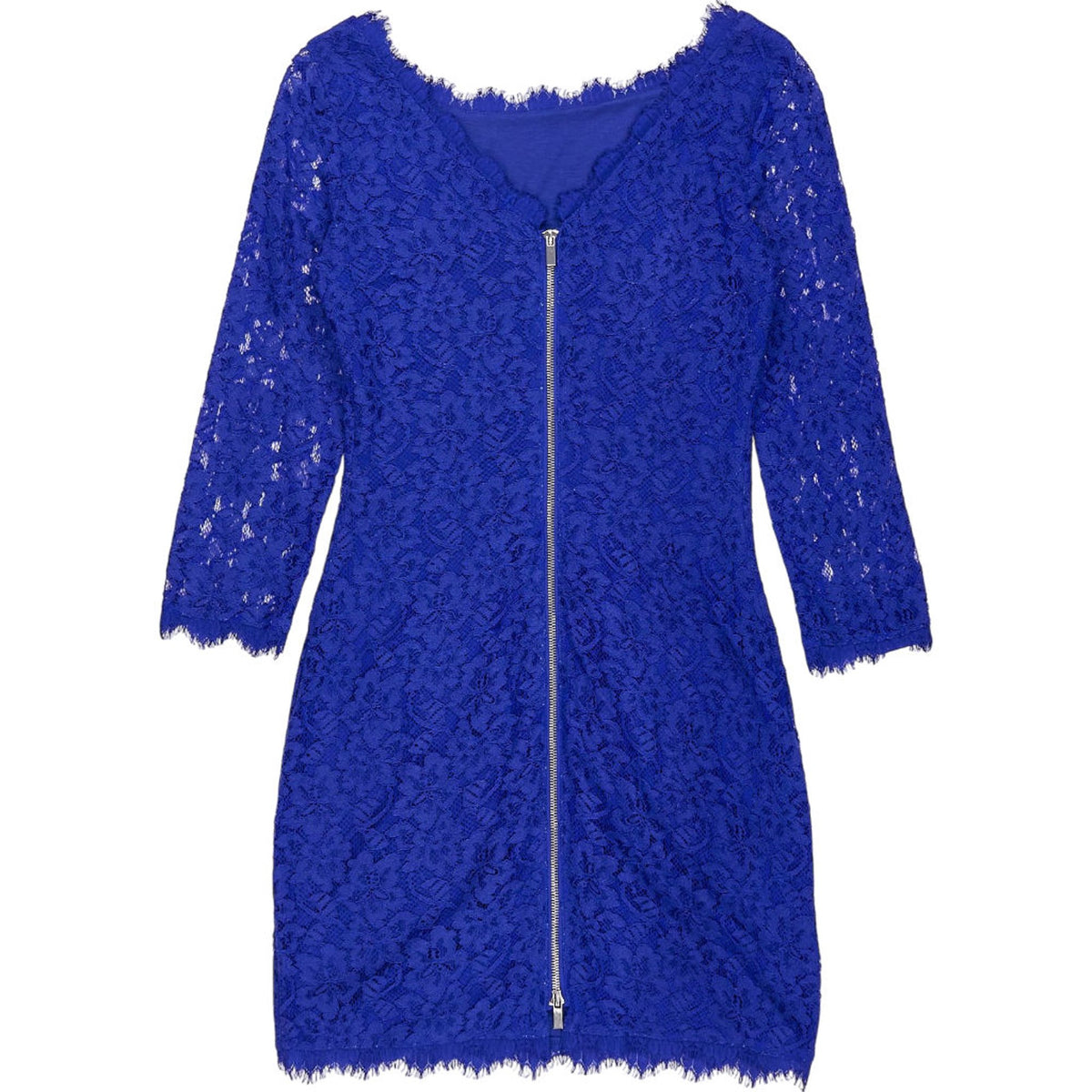 Diane von Furstenberg Blue Zarita Lace Dress