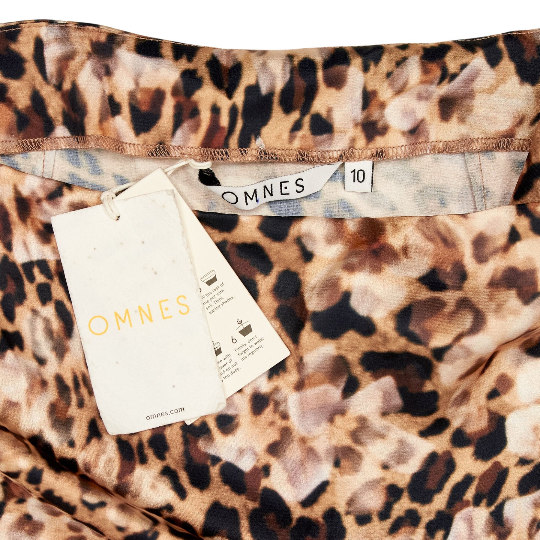 OMNES Cheetah Print Bessie Flare Midi Skirt