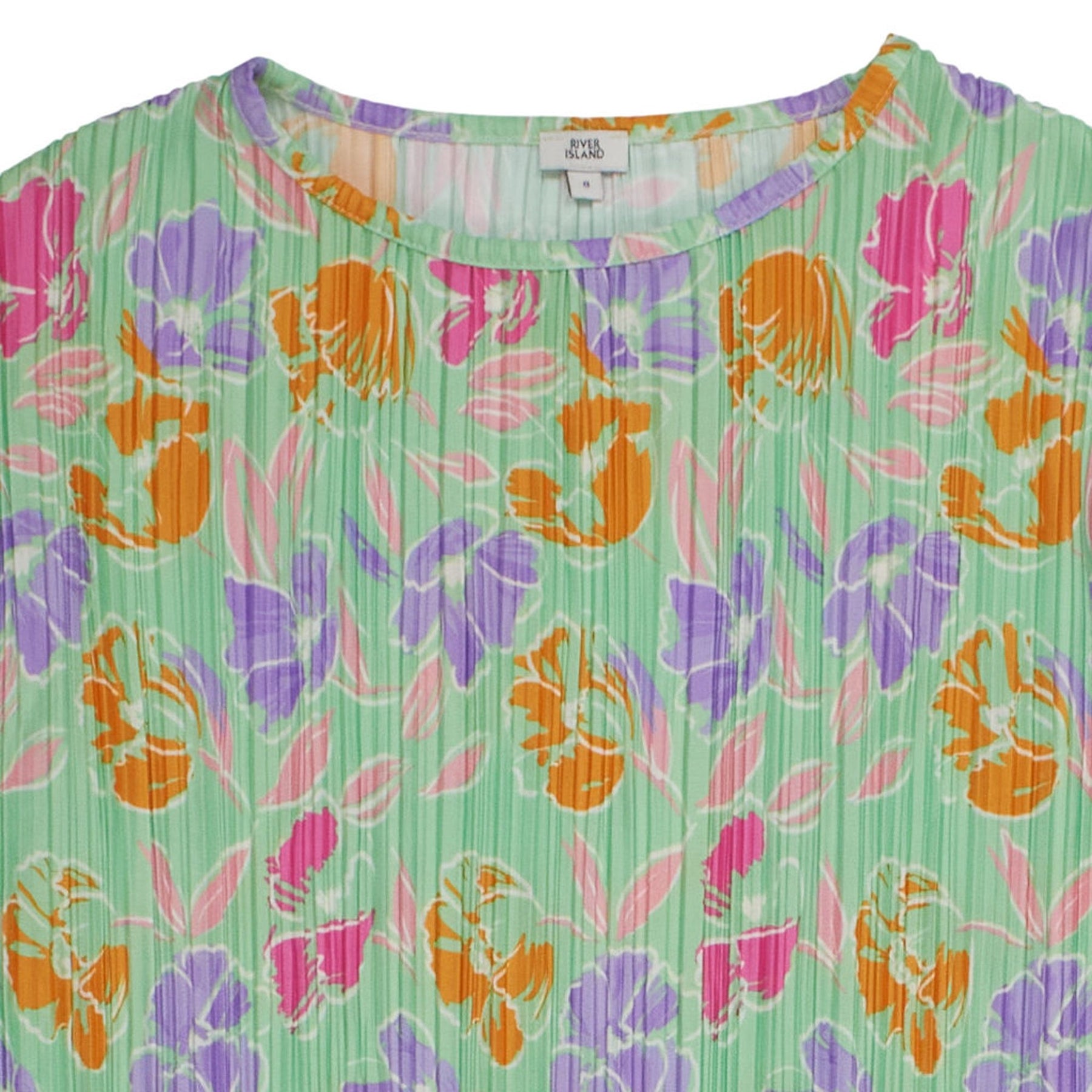 River Island Green Floral Dress