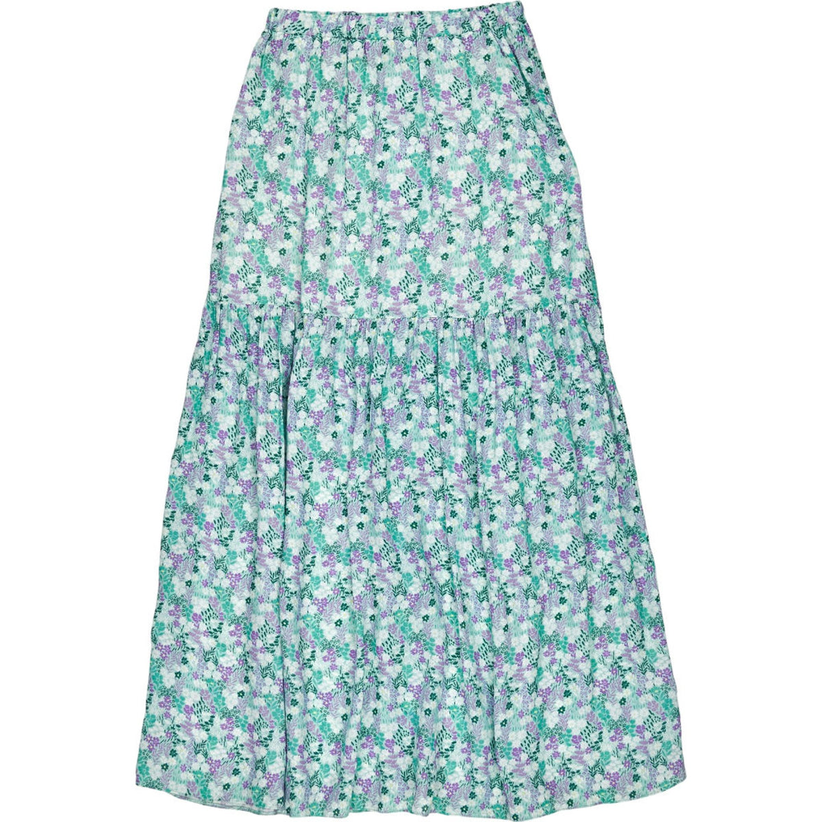 OMNES Floral Viscose Midi Skirt