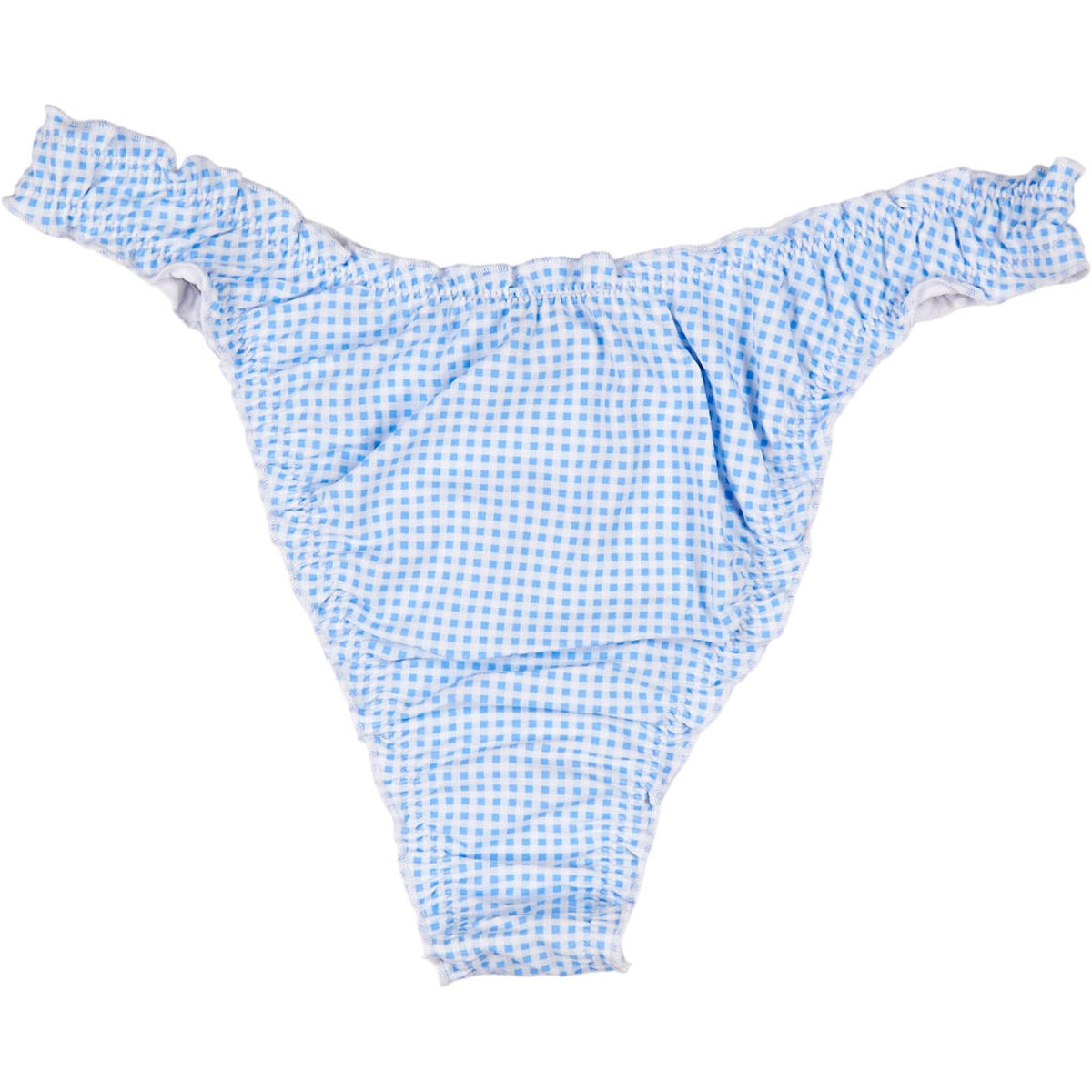 Motel Blue Gingham Veroly Bikini Bottom