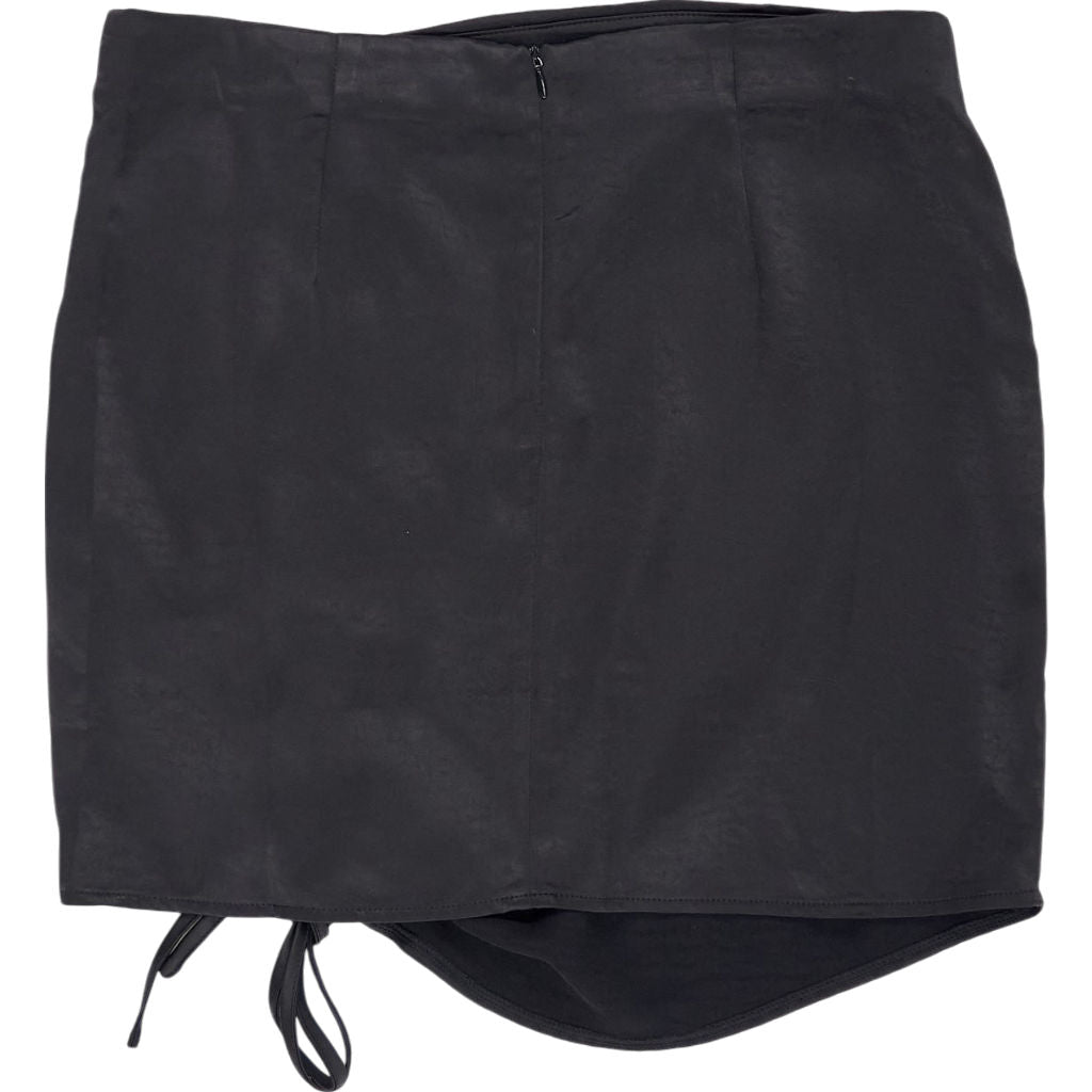 Motel Black Balta Satin Skirt