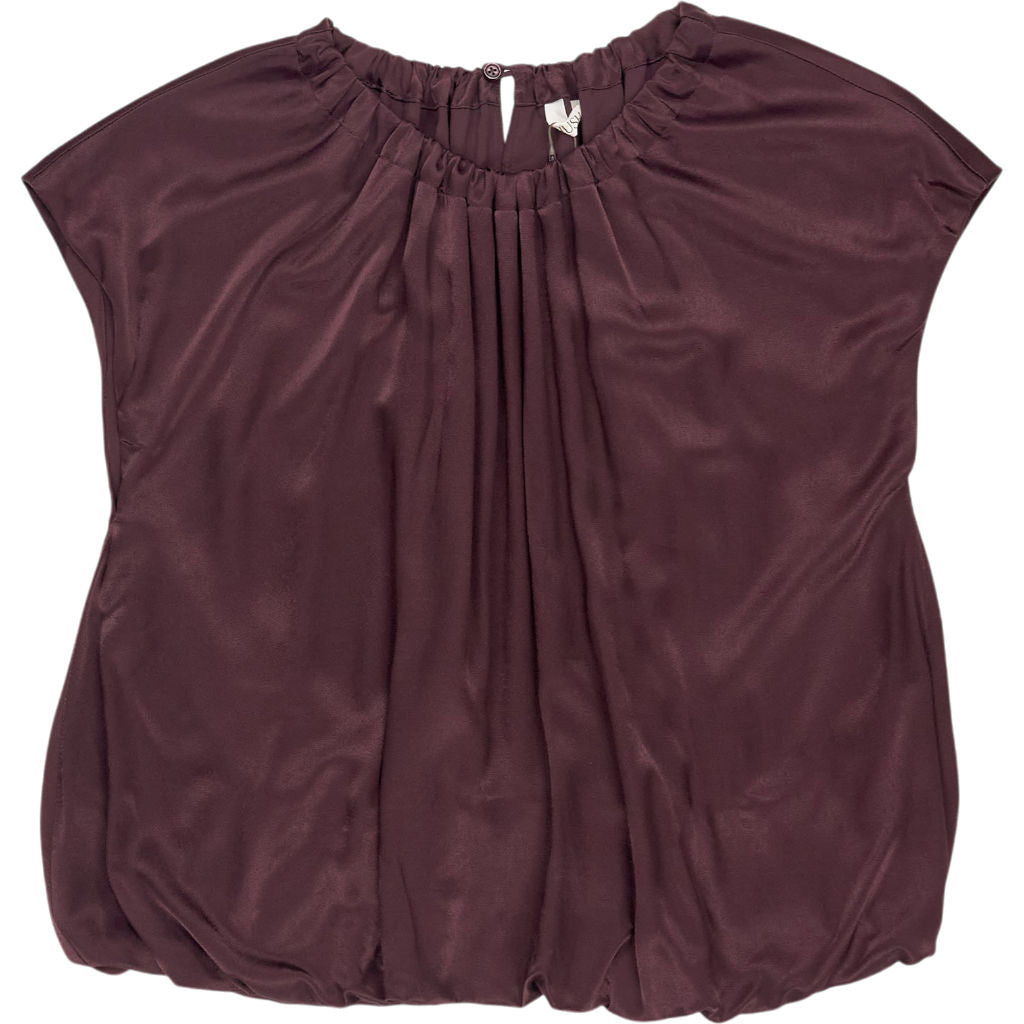 Hush Fudge Brown Satin Circular Top