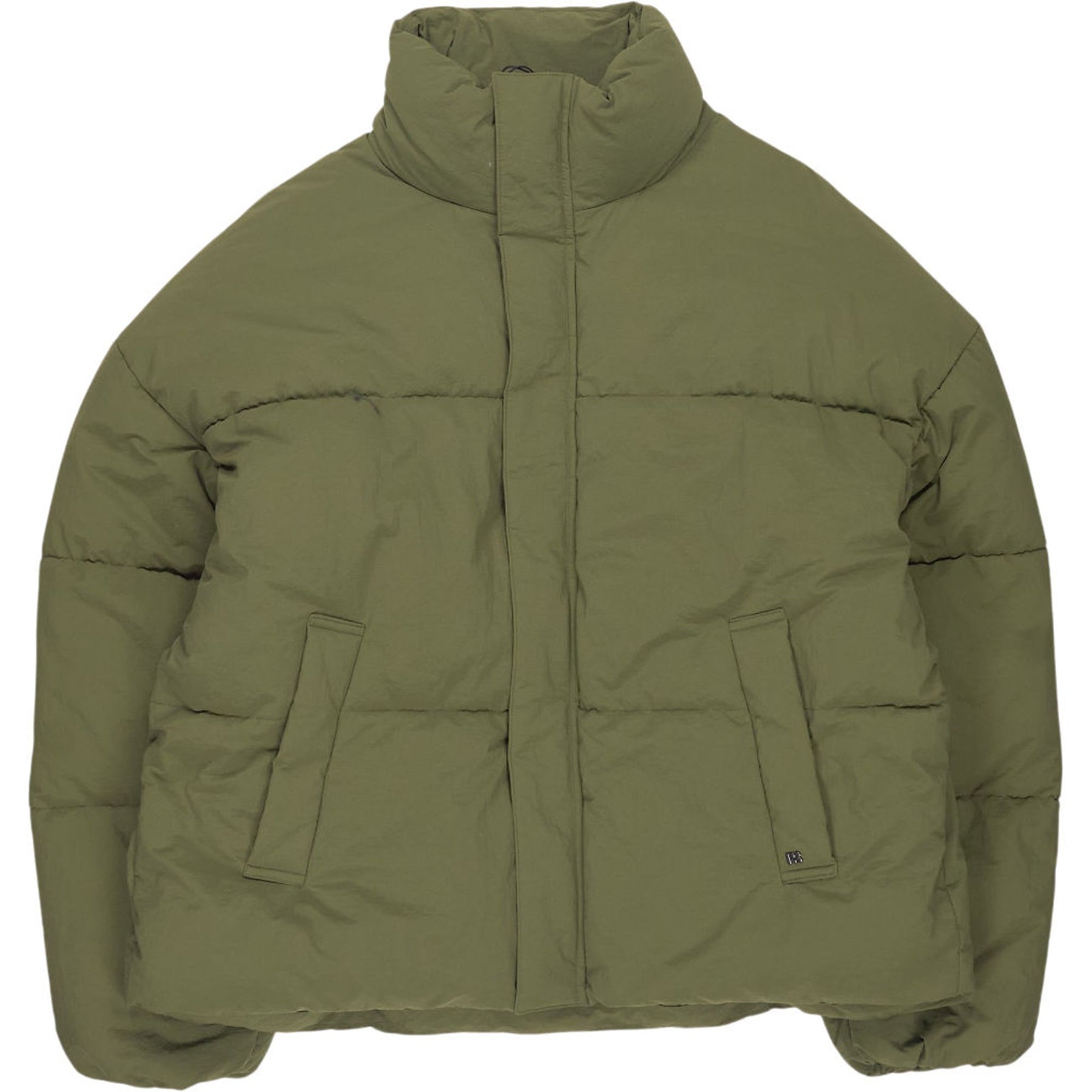 Pull & Bear Green Puffer Jacket