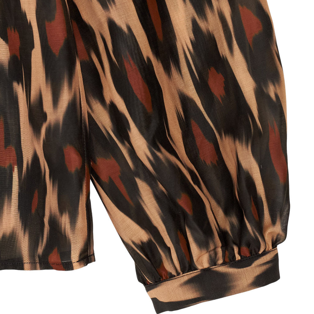 Wyse Animal Print Blouse 1, UK 8