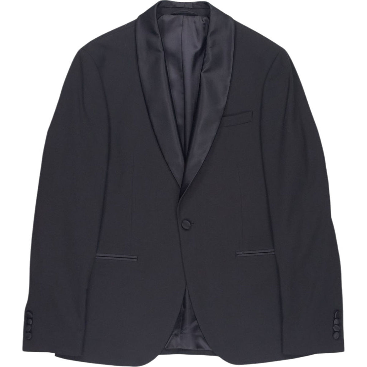 Moss Black Slim Fit Blazer