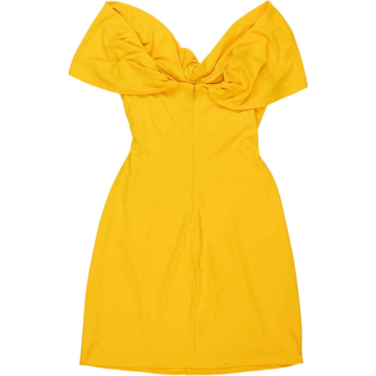 Self-Portrait Yellow Off-Shoulder Mini Dress