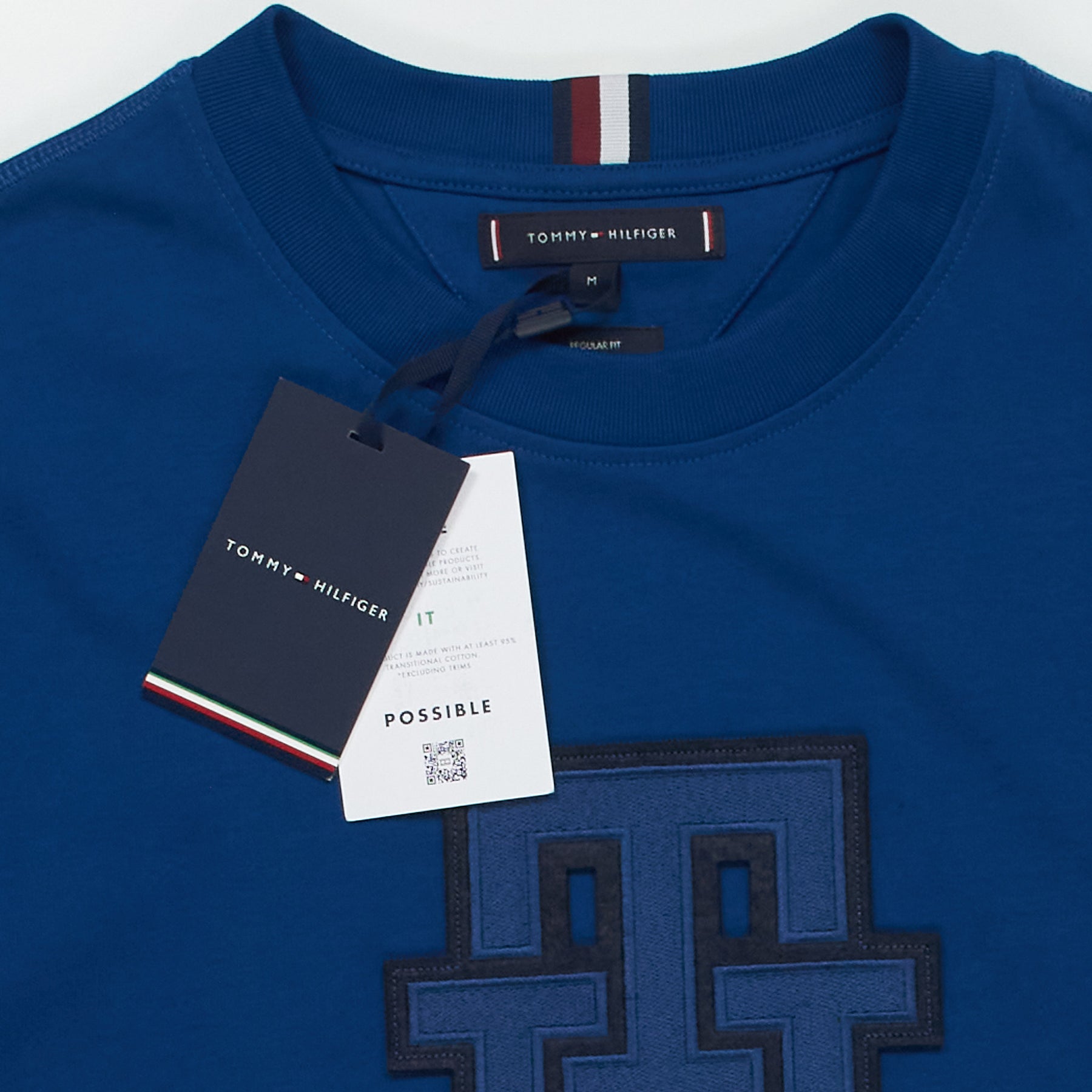 Tommy Hilfiger Blue Monogram Applique Tee