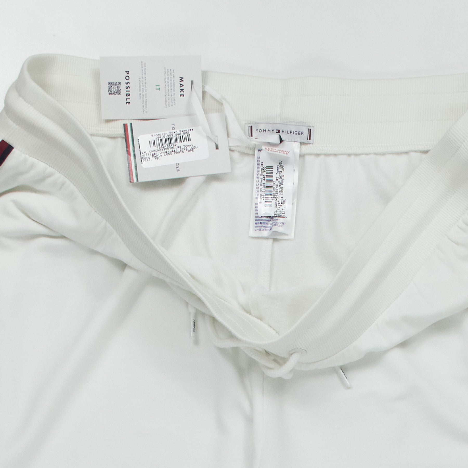 Tommy Hilfiger Ecru Long Pants Tape
