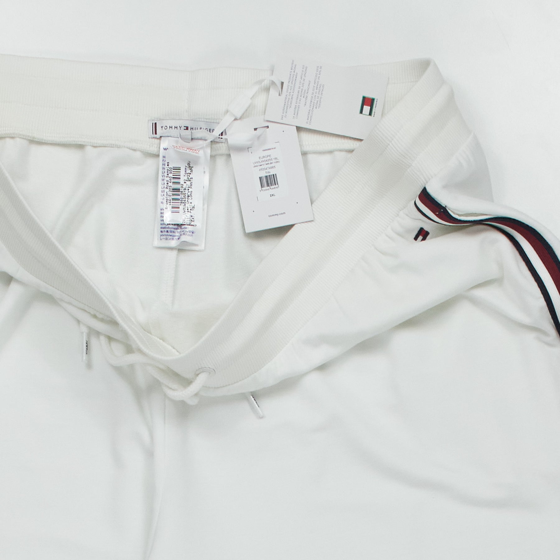 Tommy Hilfiger Ecru Long Pants Tape
