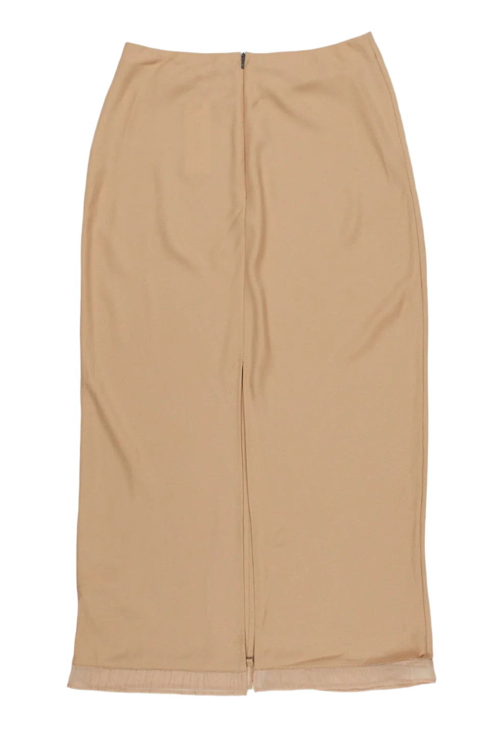 Calvin Klein Brown Sheer Detail Maxi Skirt