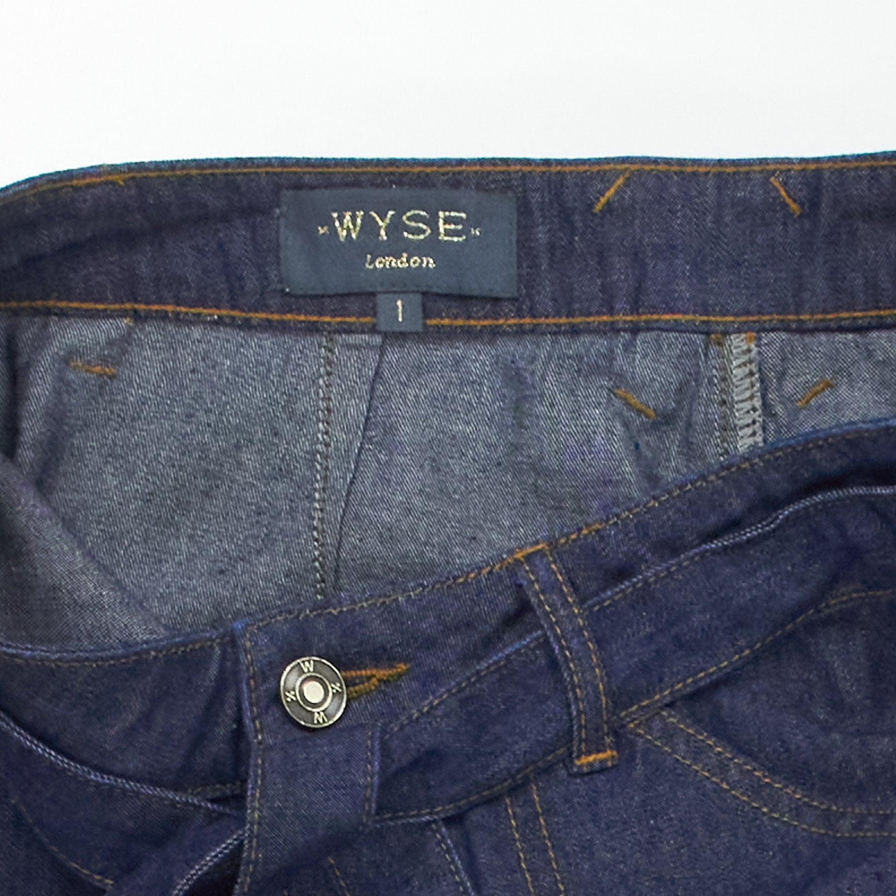 Wyse Indigo Cargo Style Trousers