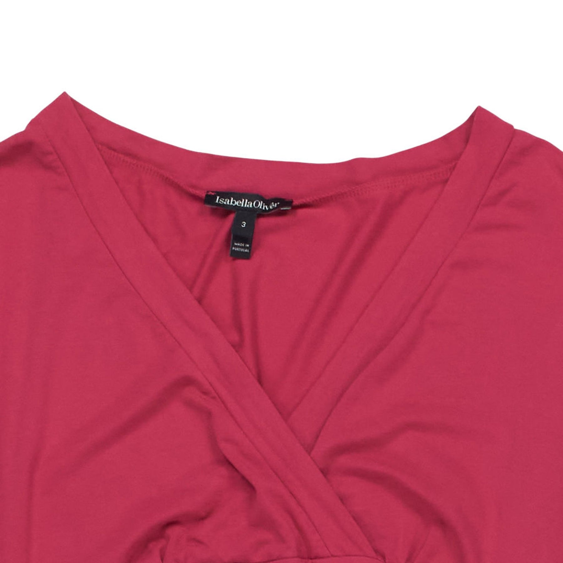 Isabella Oliver Pink Ruched Top