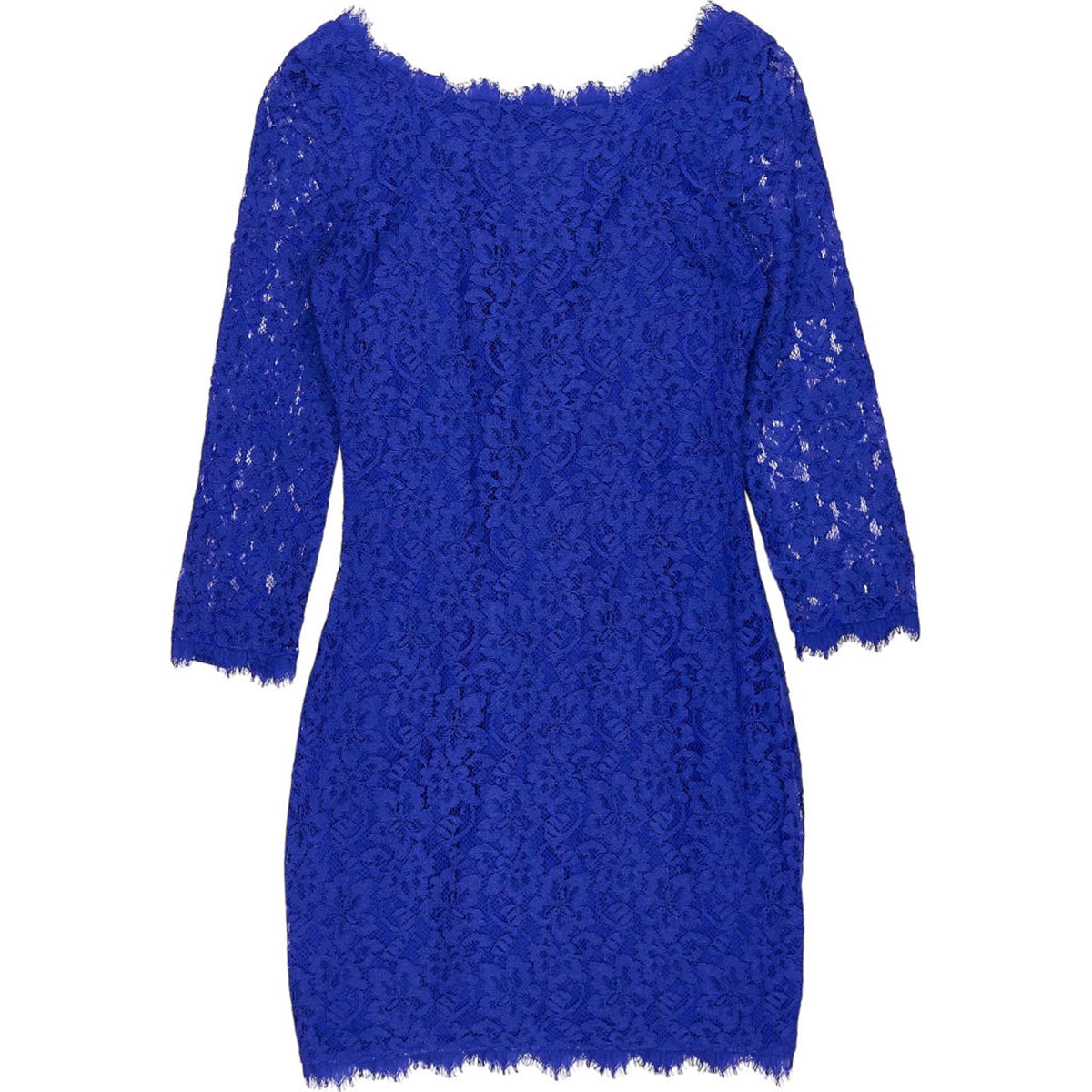 Diane von Furstenberg Blue Zarita Lace Dress