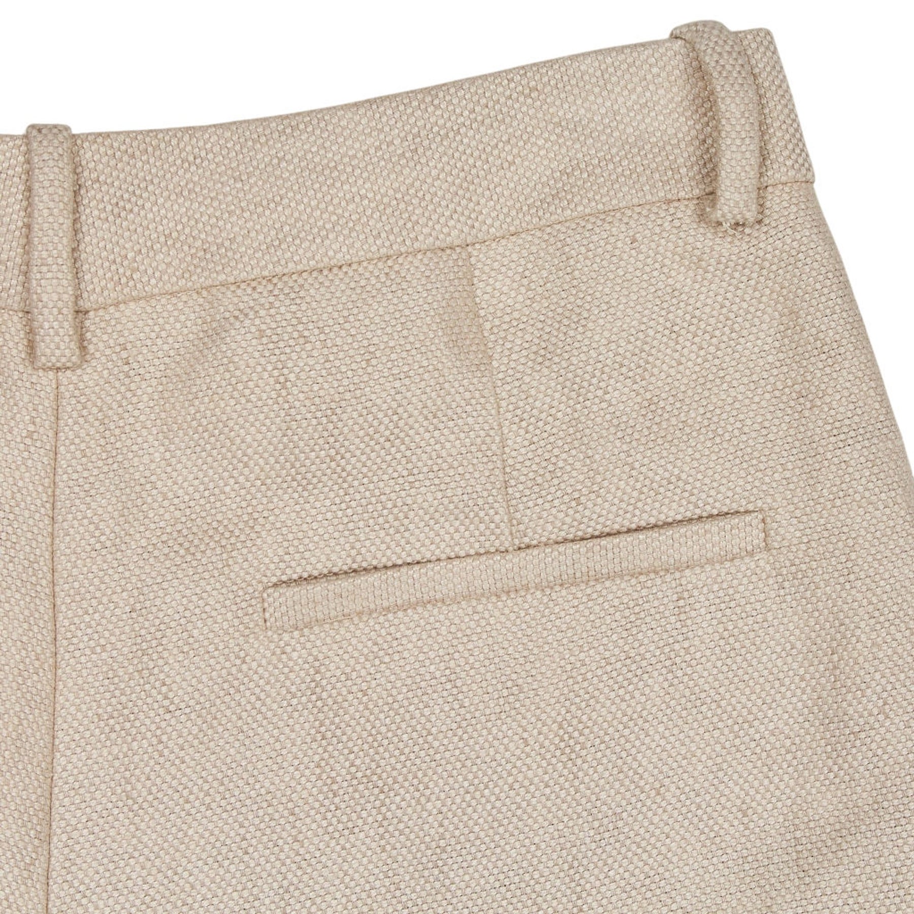Theory Beige Basket Tweed Trousers US