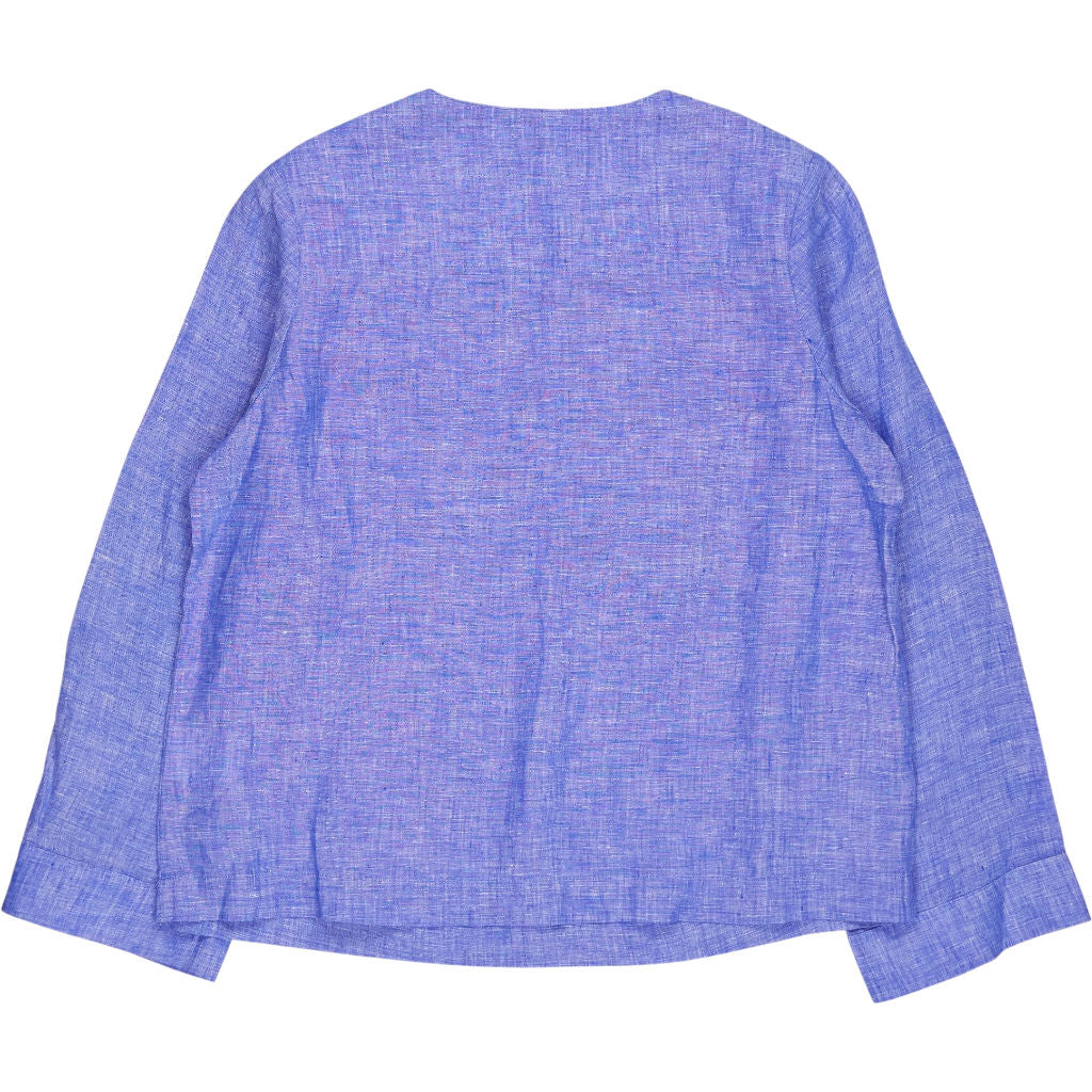 NRBY Blue Linen Top