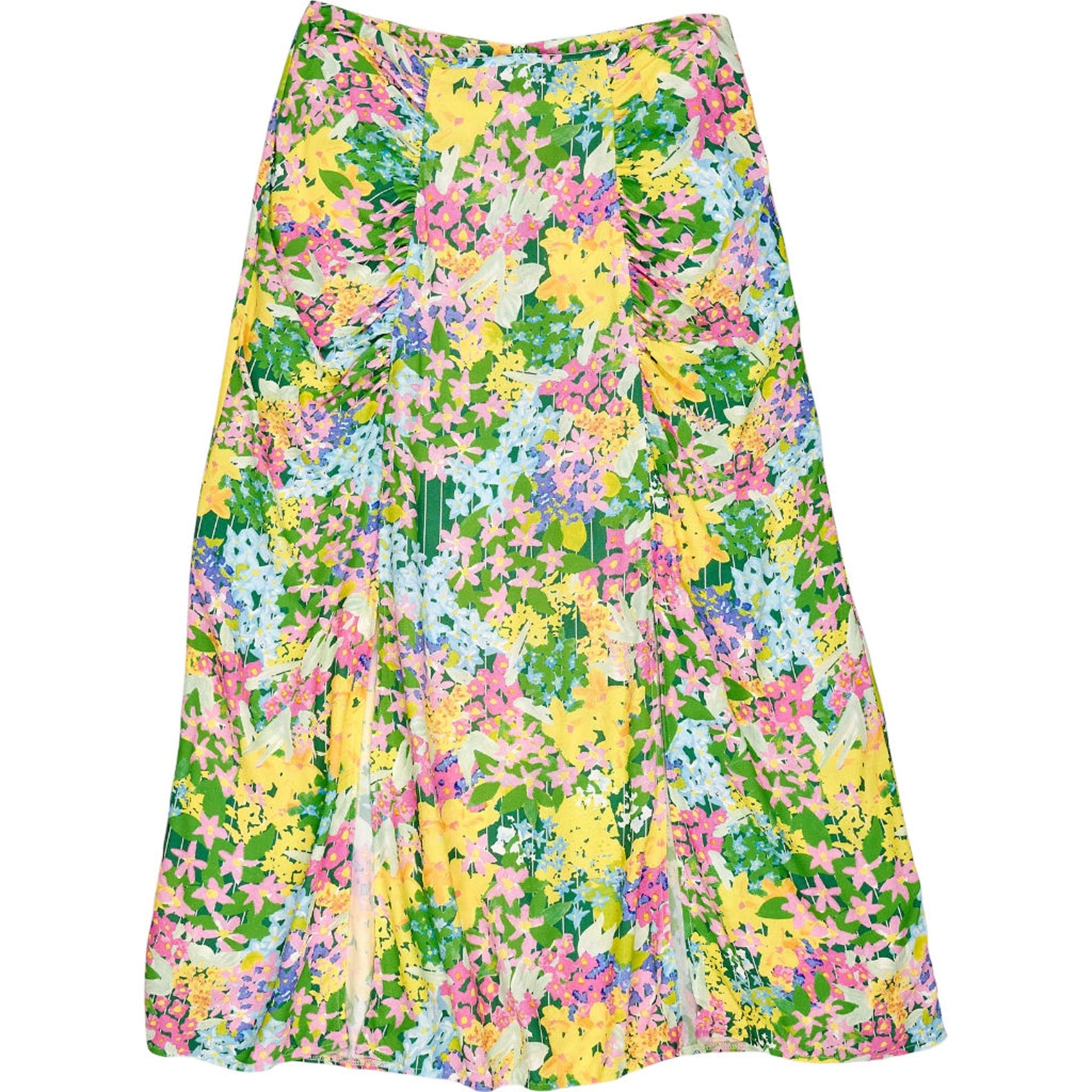 OMNES Floral Print Midi Skirt